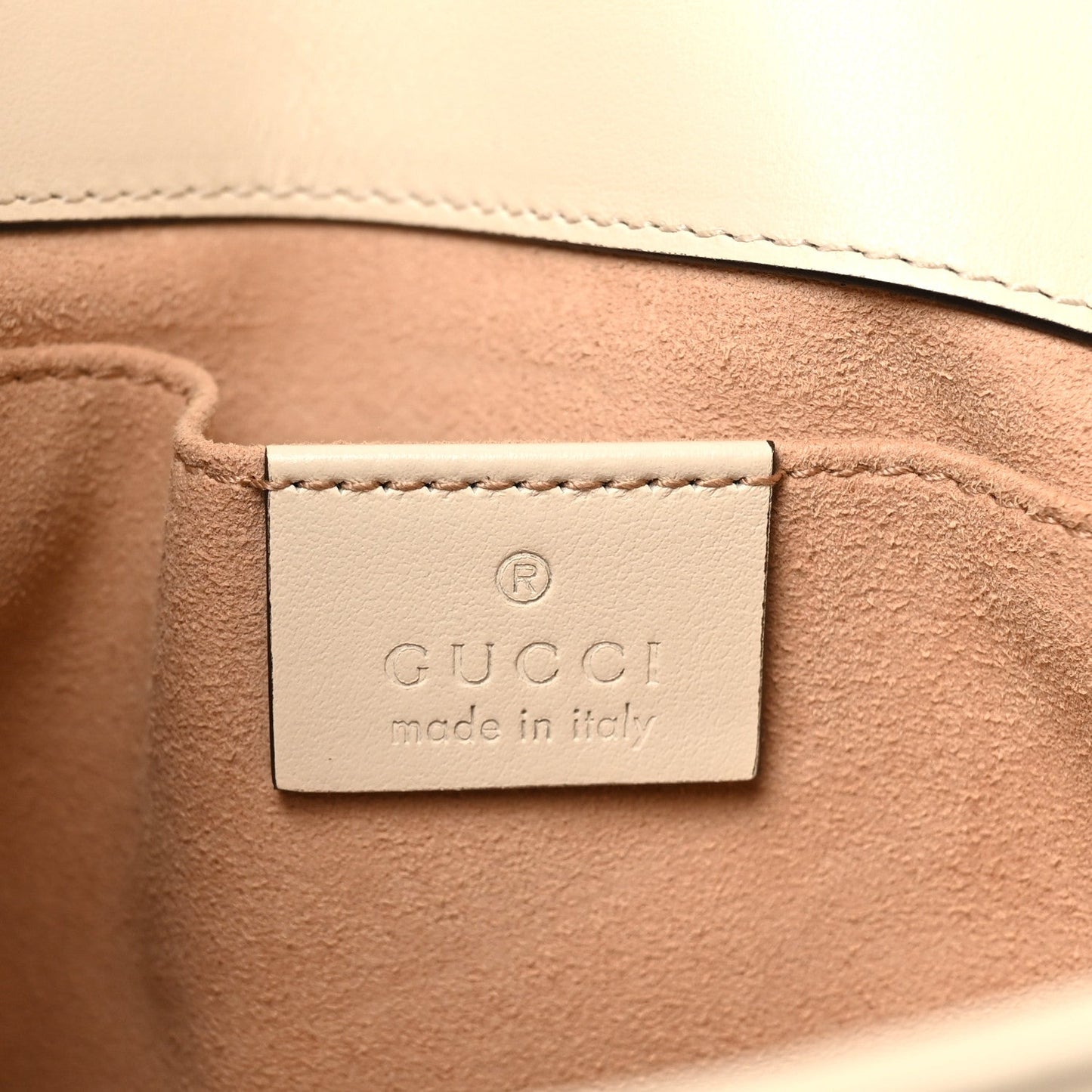 Calfskin Matelasse Mini GG Marmont Shoulder Bag White