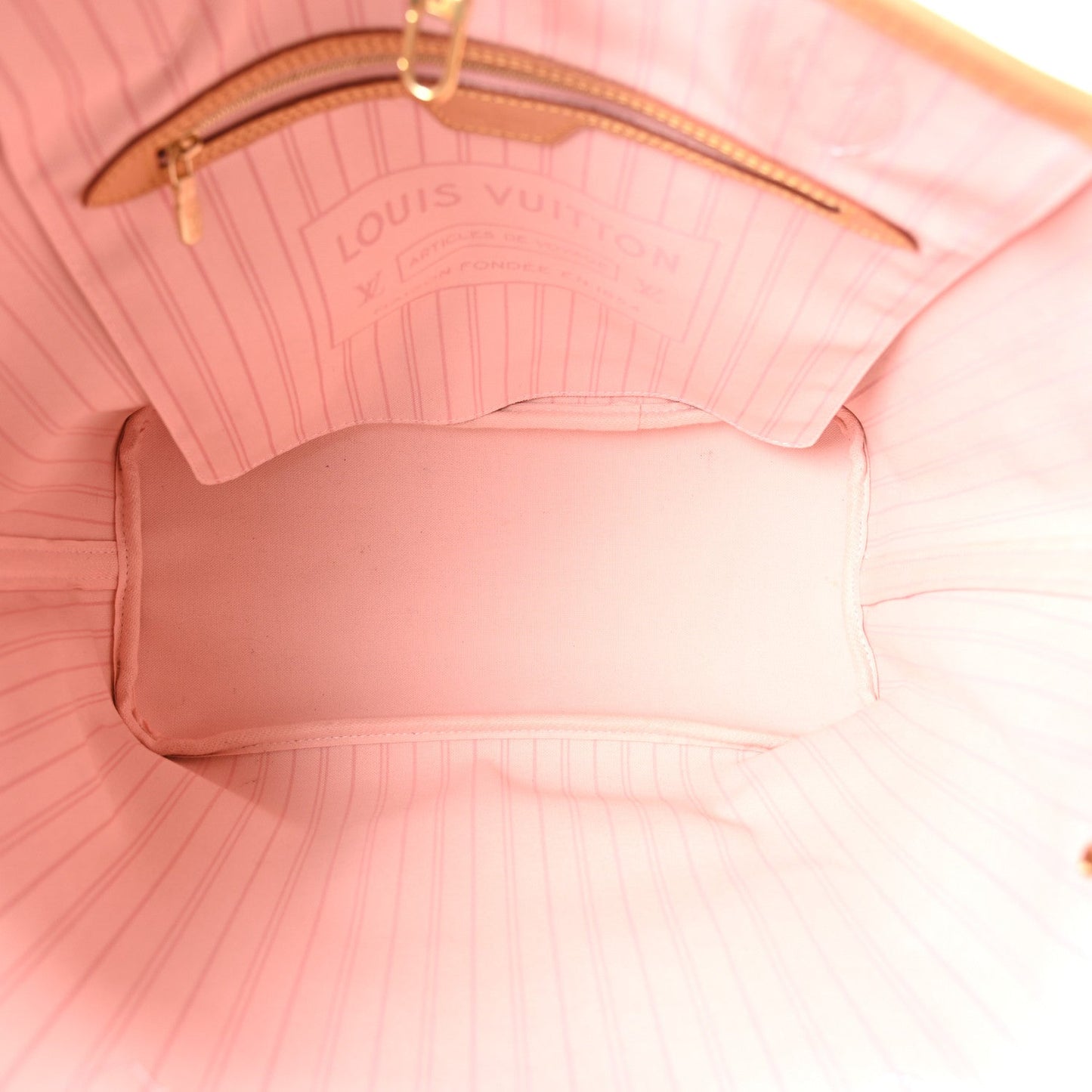 Damier Azur Neo Neverfull MM Rose Ballerine