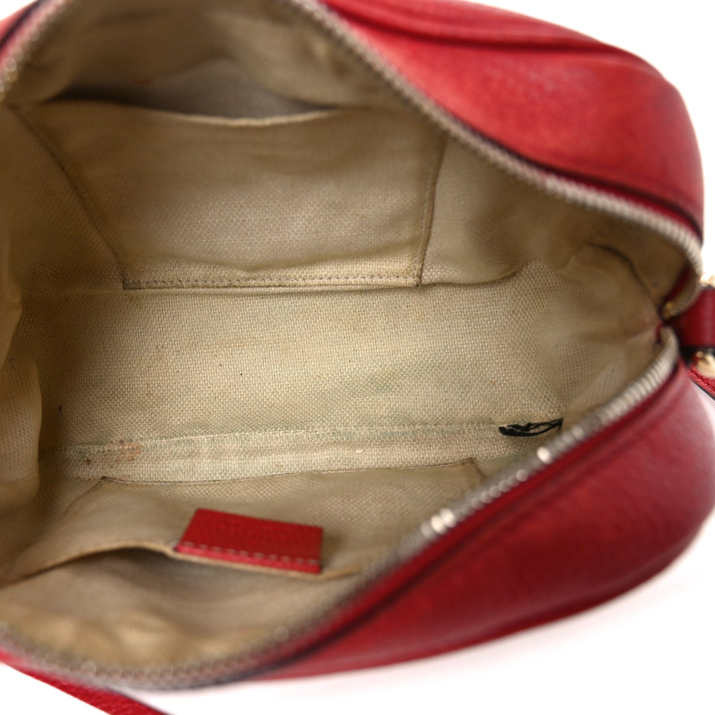 Pebbled Calfskin Small Soho Disco Bag Tabasco Red