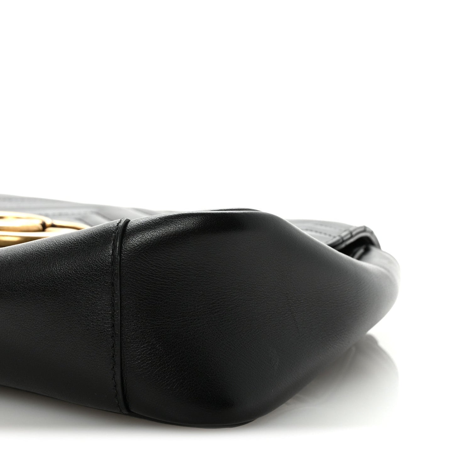 Calfskin Matelasse Medium GG Marmont Shoulder Bag Black