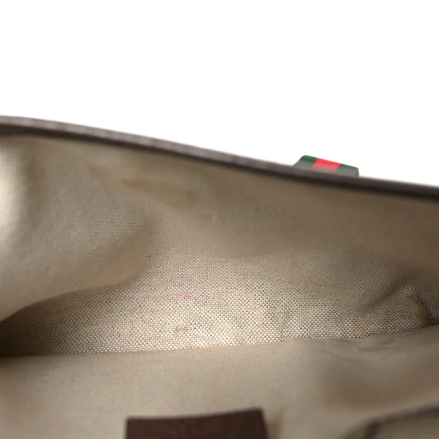 GG Supreme Monogram Neo Vintage Web Belt Bag Brown