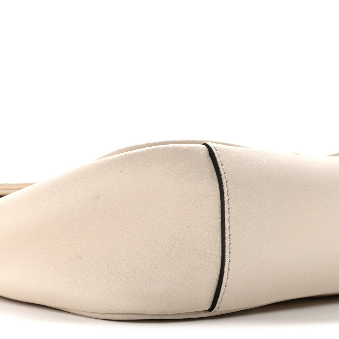 Calfskin Matelasse Small GG Marmont Shoulder Bag White