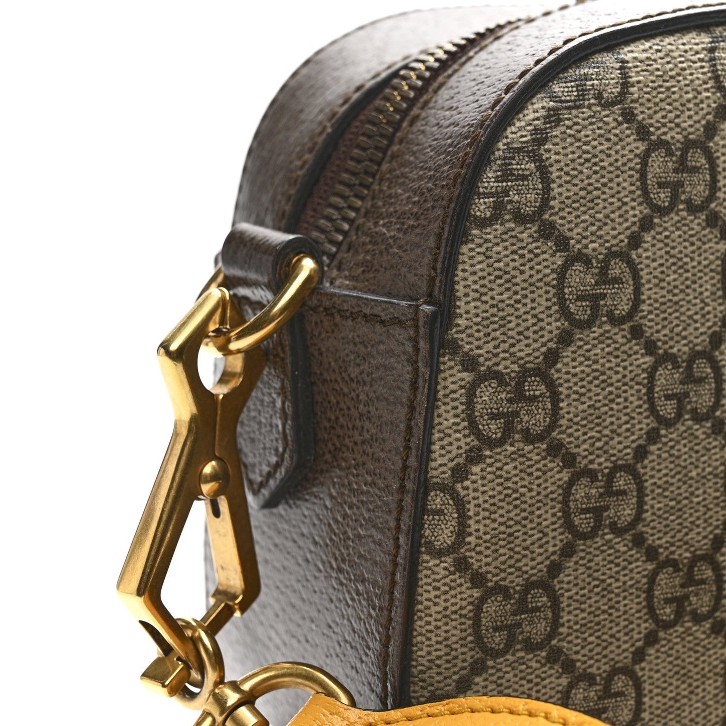 GG Supreme Monogram Web Neo Vintage Shoulder Bag Beige New Acero Crop