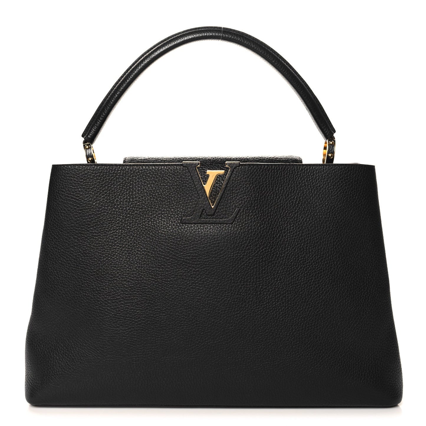 Taurillon Capucines GM  Black Fuchsia