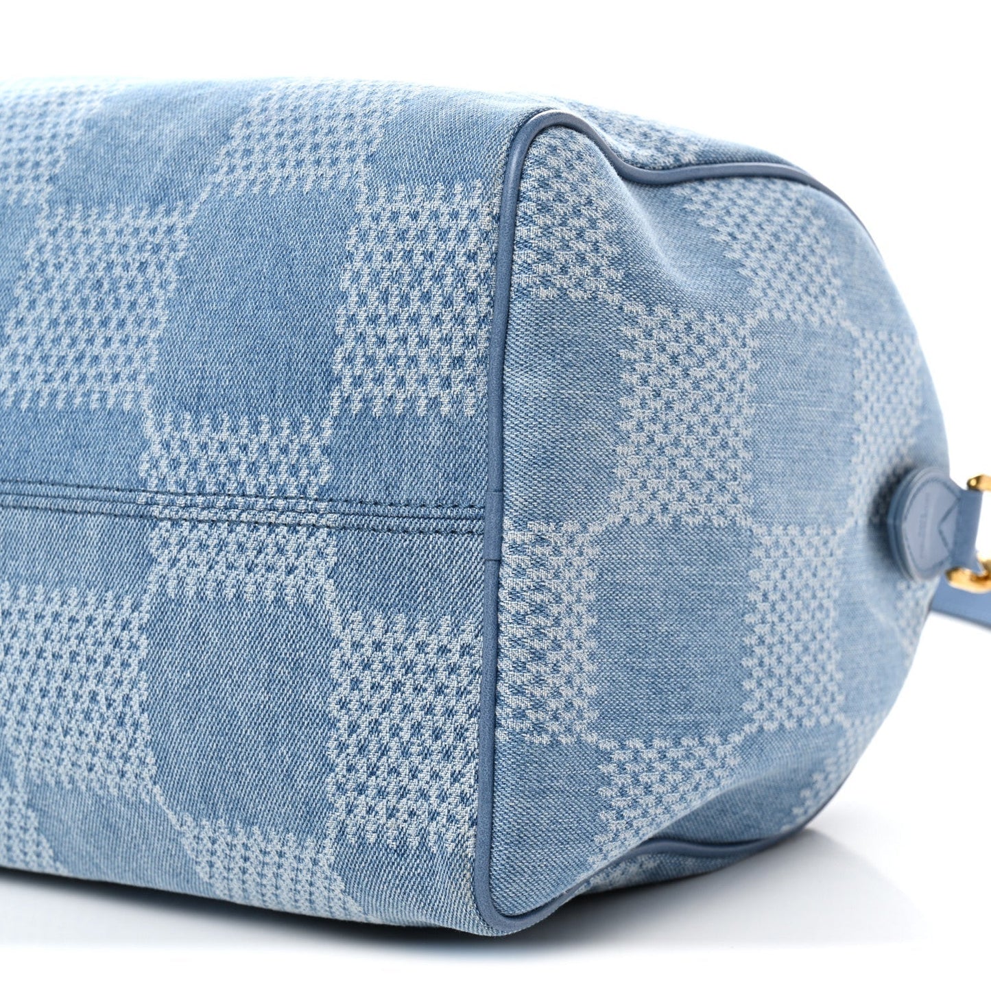 Damier Denim 3D Speedy Bandouliere 30 Denim Blue