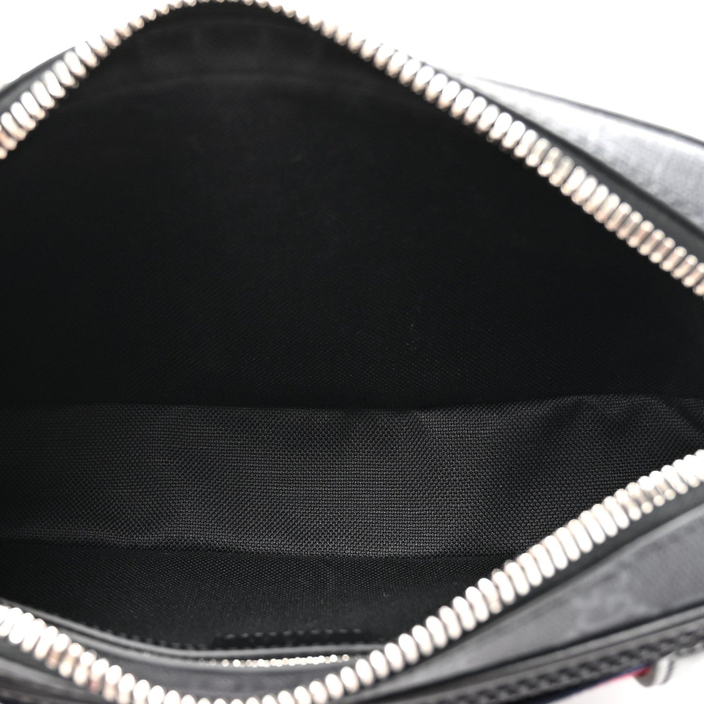 Soft GG Supreme Monogram Web Belt Bag Black Grey