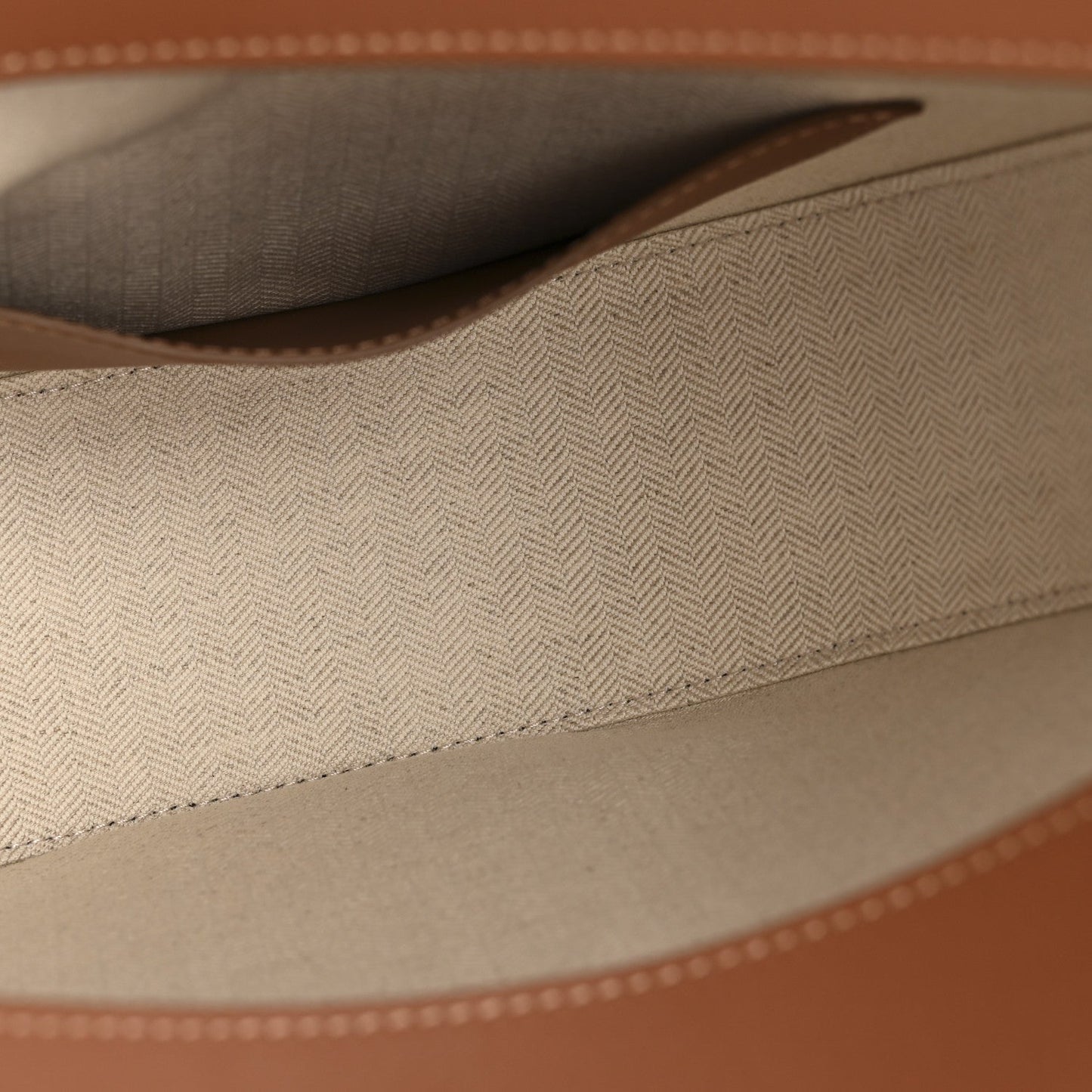 Jacquard Anagram Calfskin Luna Bag Tan Pecan
