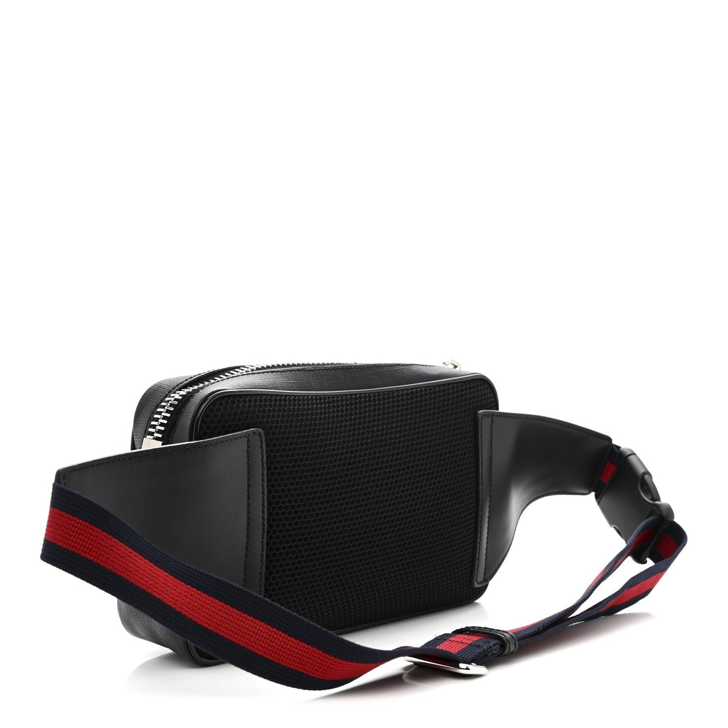 Soft GG Supreme Monogram Web Belt Bag Black Grey
