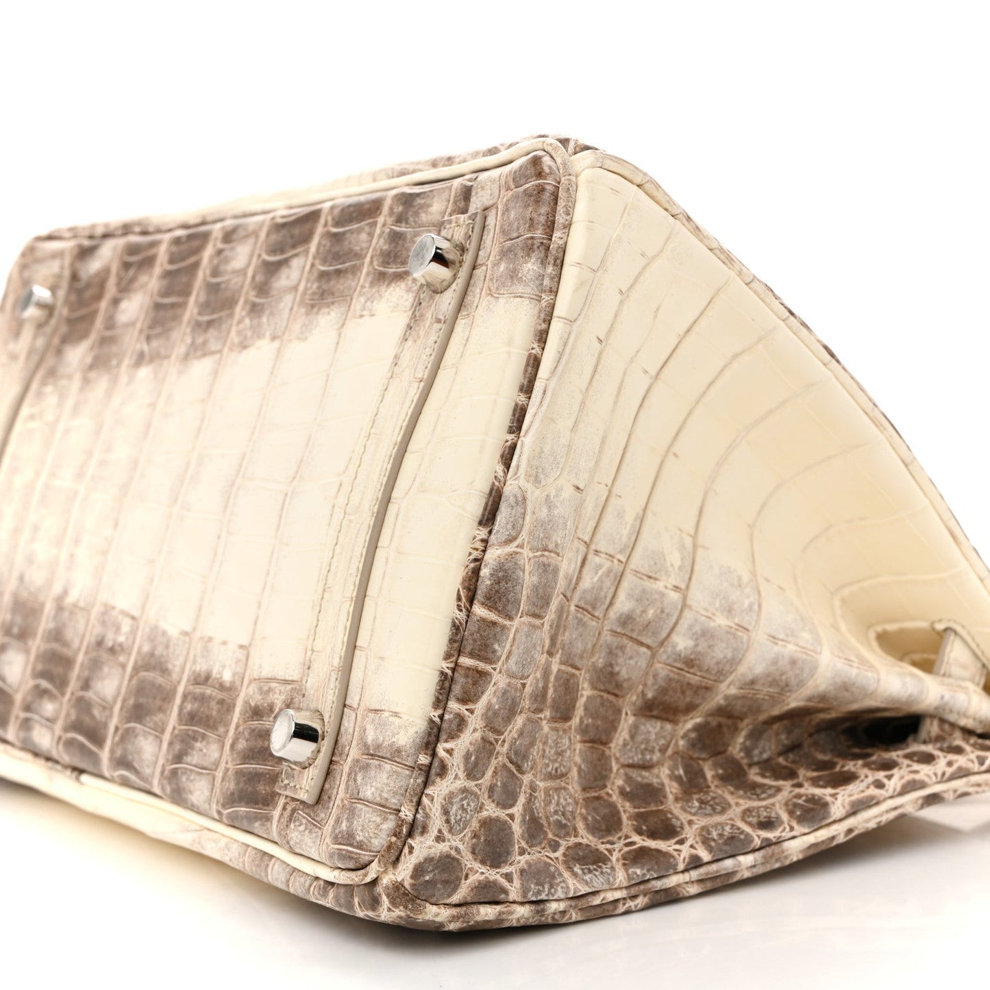 Matte Niloticus Crocodile Himalaya Birkin 30 Blanc