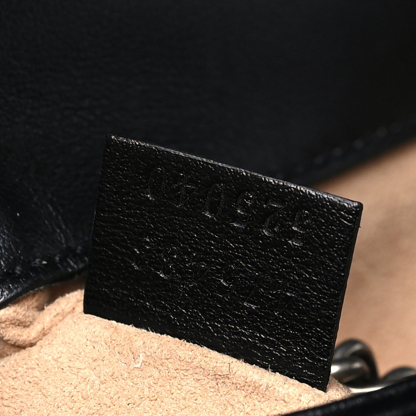 Calfskin Matelasse Monochrome GG Marmont Chain Belt Bag Black