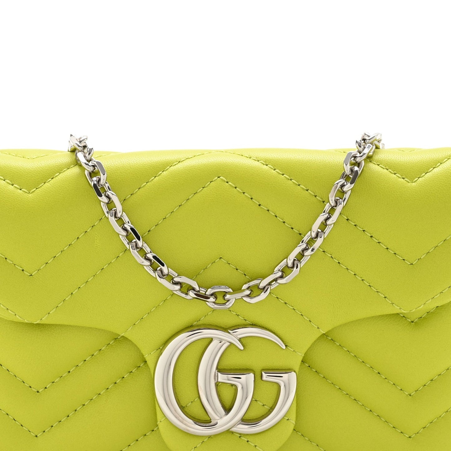 Lambskin Matelasse Mini GG Marmont Shoulder Bag Firefly