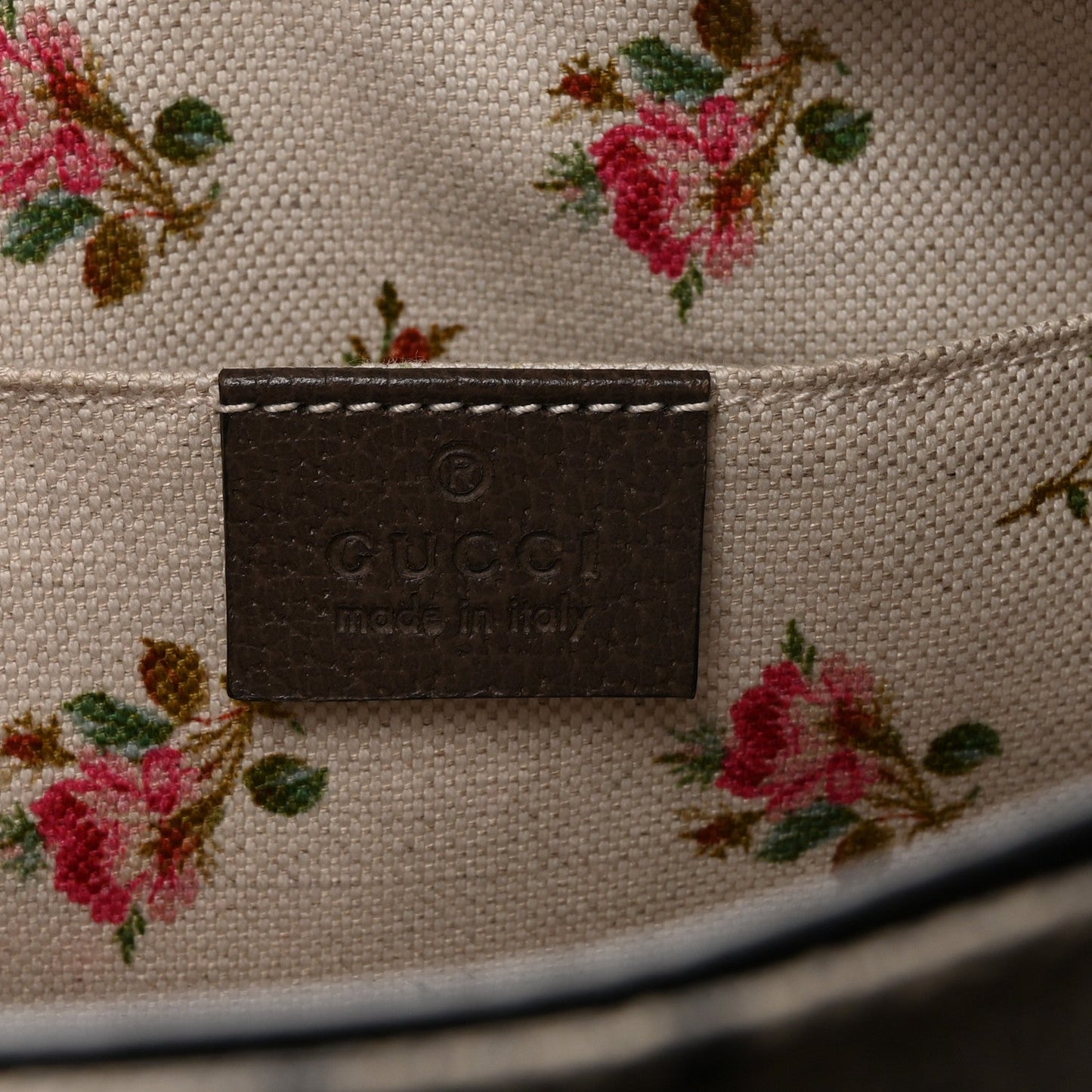 GG Supreme Monogram Web Neo Vintage Shoulder Bag Beige New Acero Crop