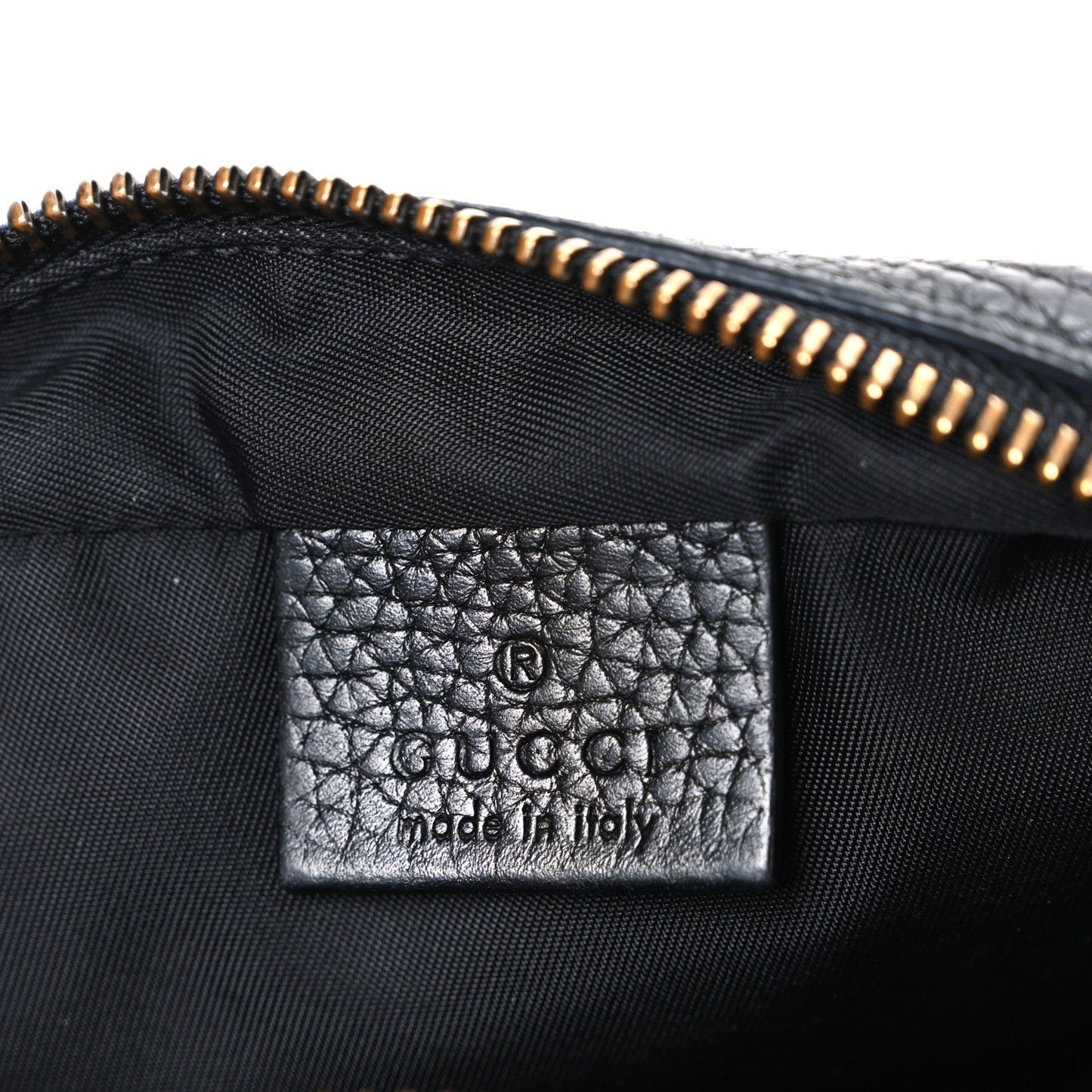 Pebbled Calfskin Small Soho Disco Bag Black