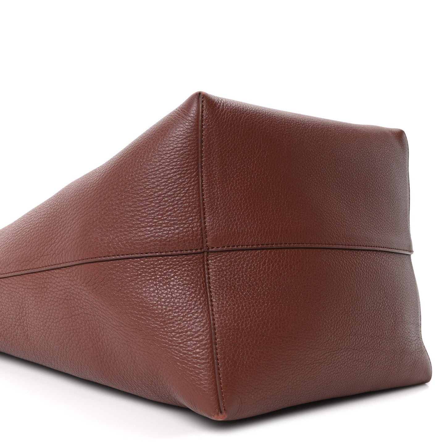 Grained Calfskin Large N/S Park Tote Burnt Wood