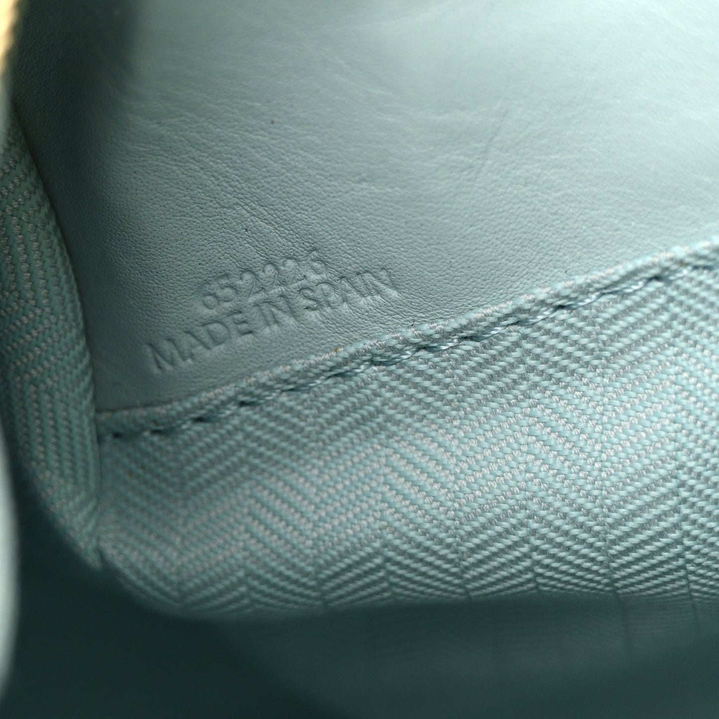 Grained Calfskin Small Puzzle Bag Aquamarine