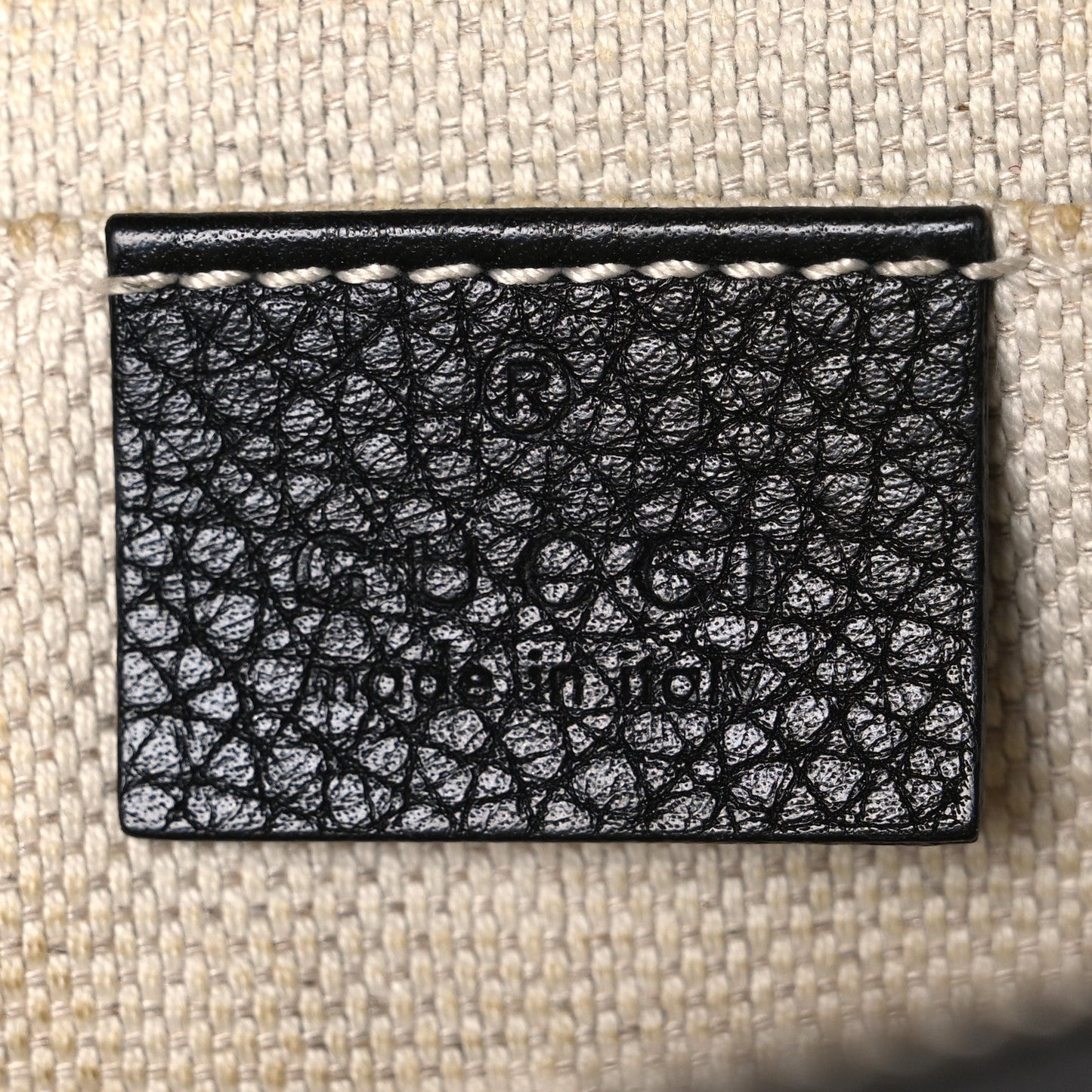 Pebbled Calfskin Small Soho Disco Bag Black
