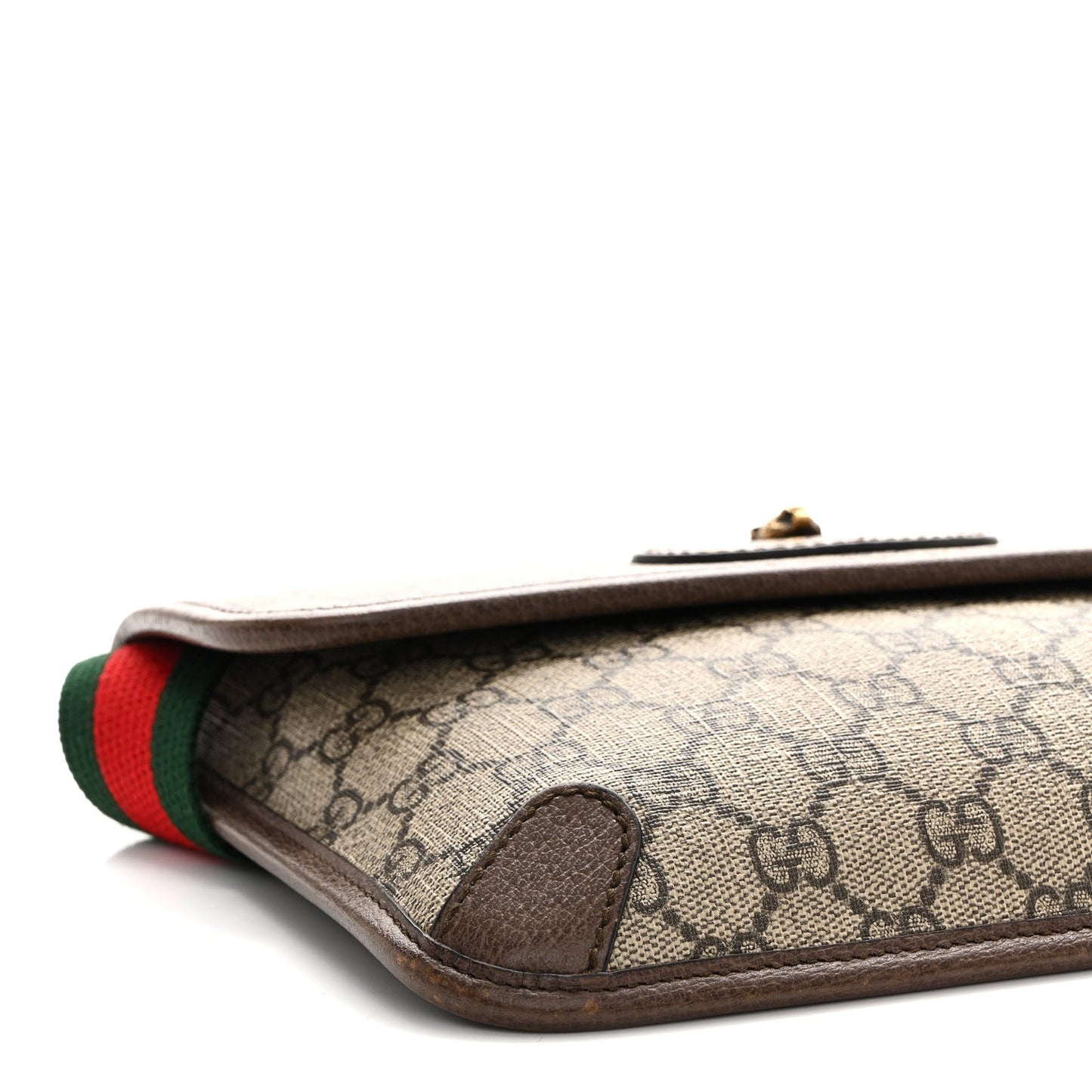 GG Supreme Monogram Neo Vintage Web Belt Bag Brown