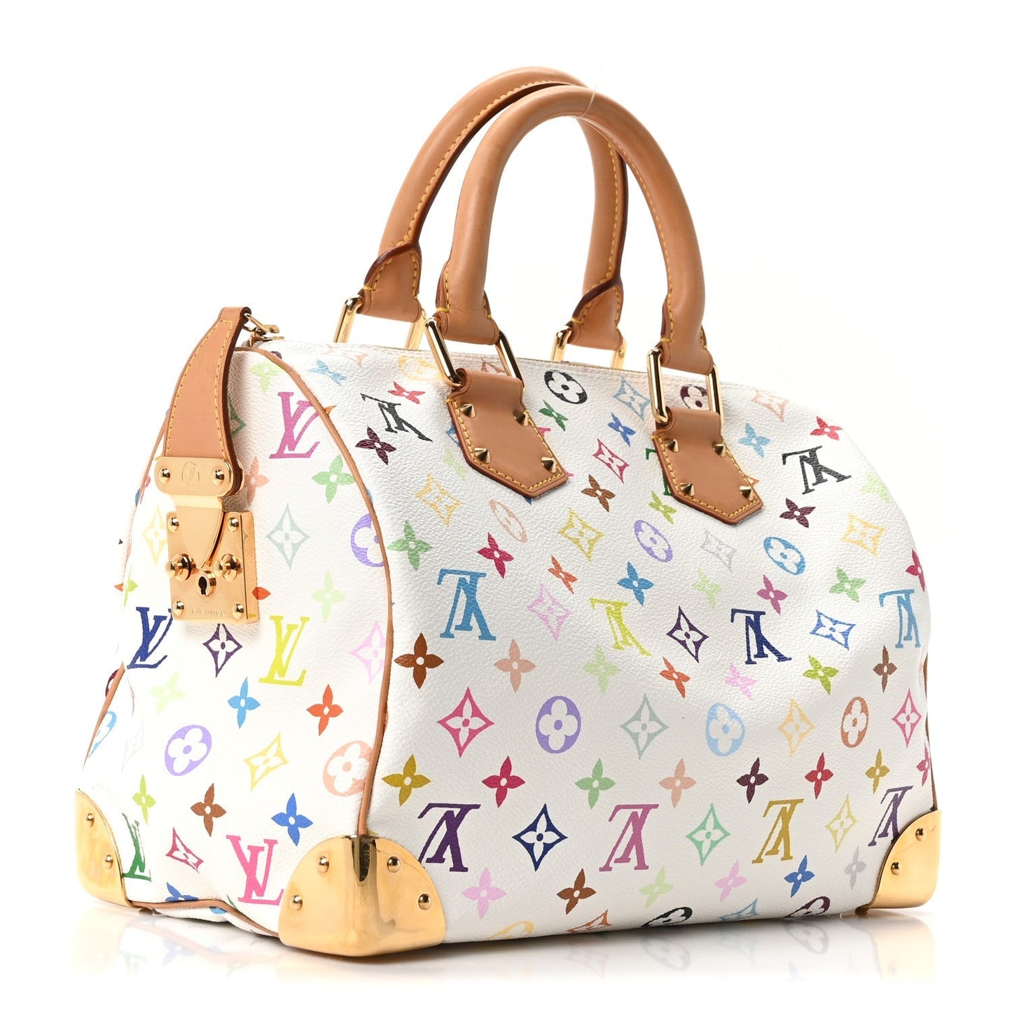 Monogram Multicolor Speedy 30 White