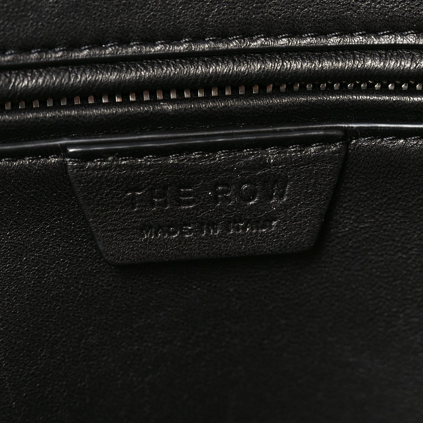 Matte Grained Calfskin India 15.75 Black
