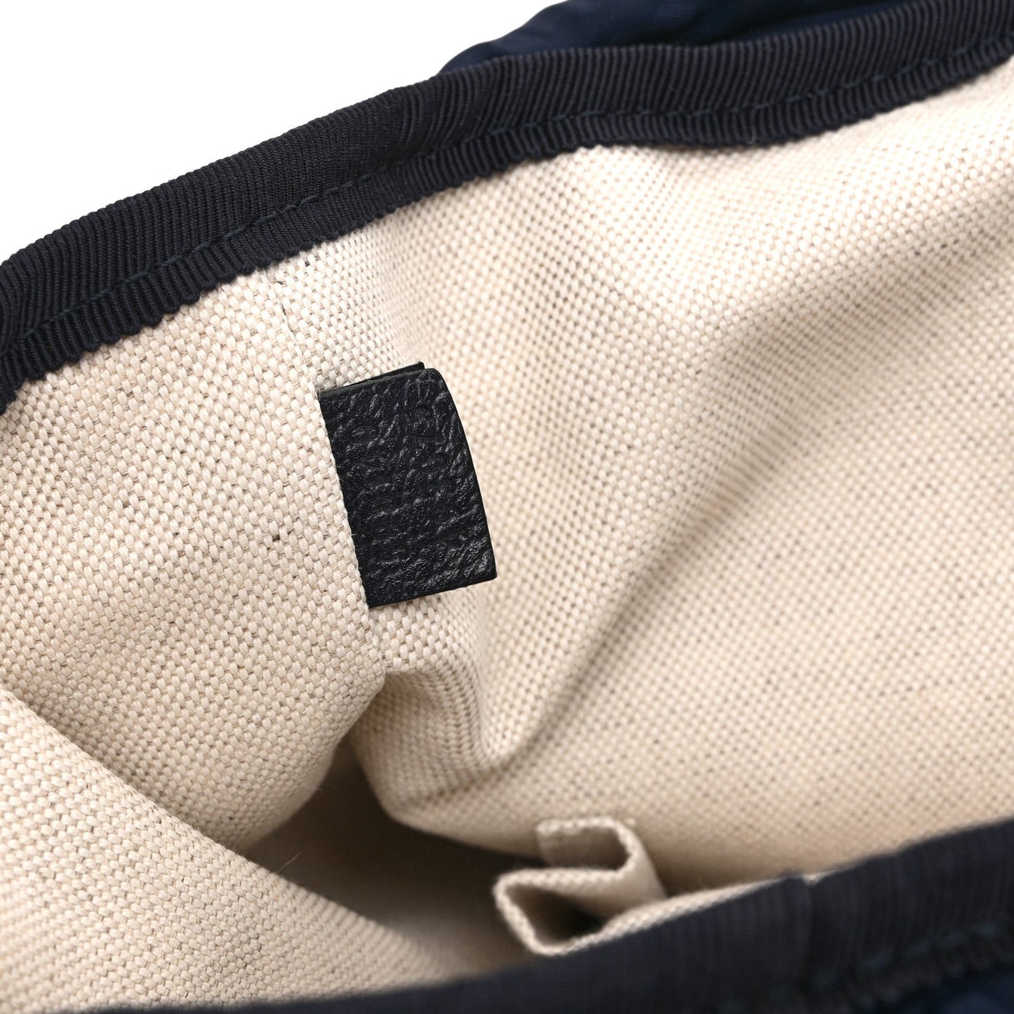 GG Supreme Monogram Textured Dollar Calfskin Medium Ophidia Double Buckle Backpack Blue Dark Blue Black