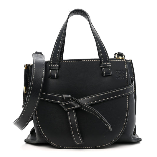Calfskin Gate Tote Midnight Blue
