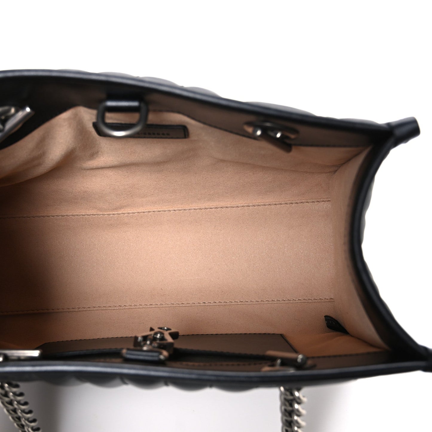 Calfskin Matelasse Aria Small GG Marmont Shoulder Tote Black