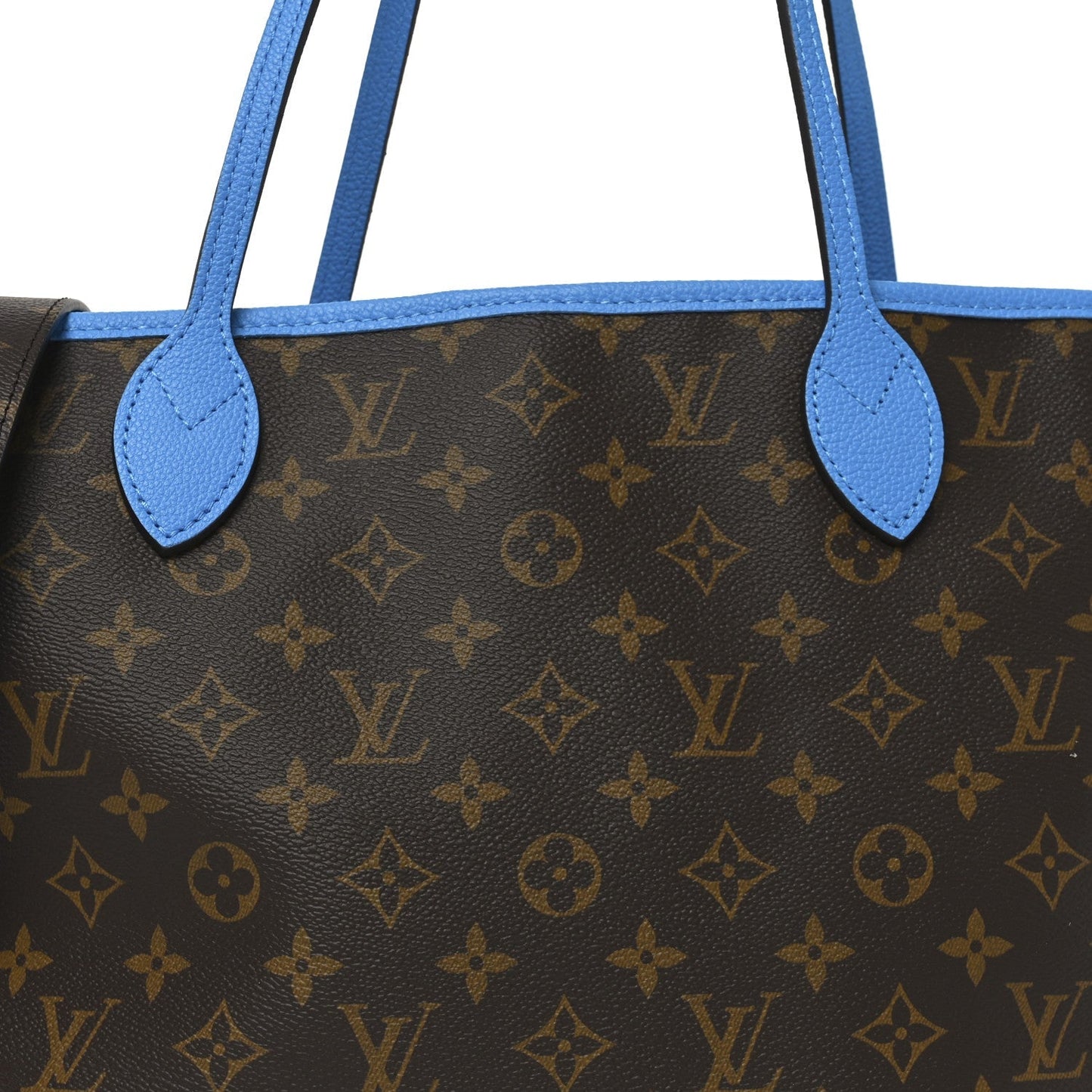 Monogram Inside Out Neverfull Bandouliere MM Gaston Blue