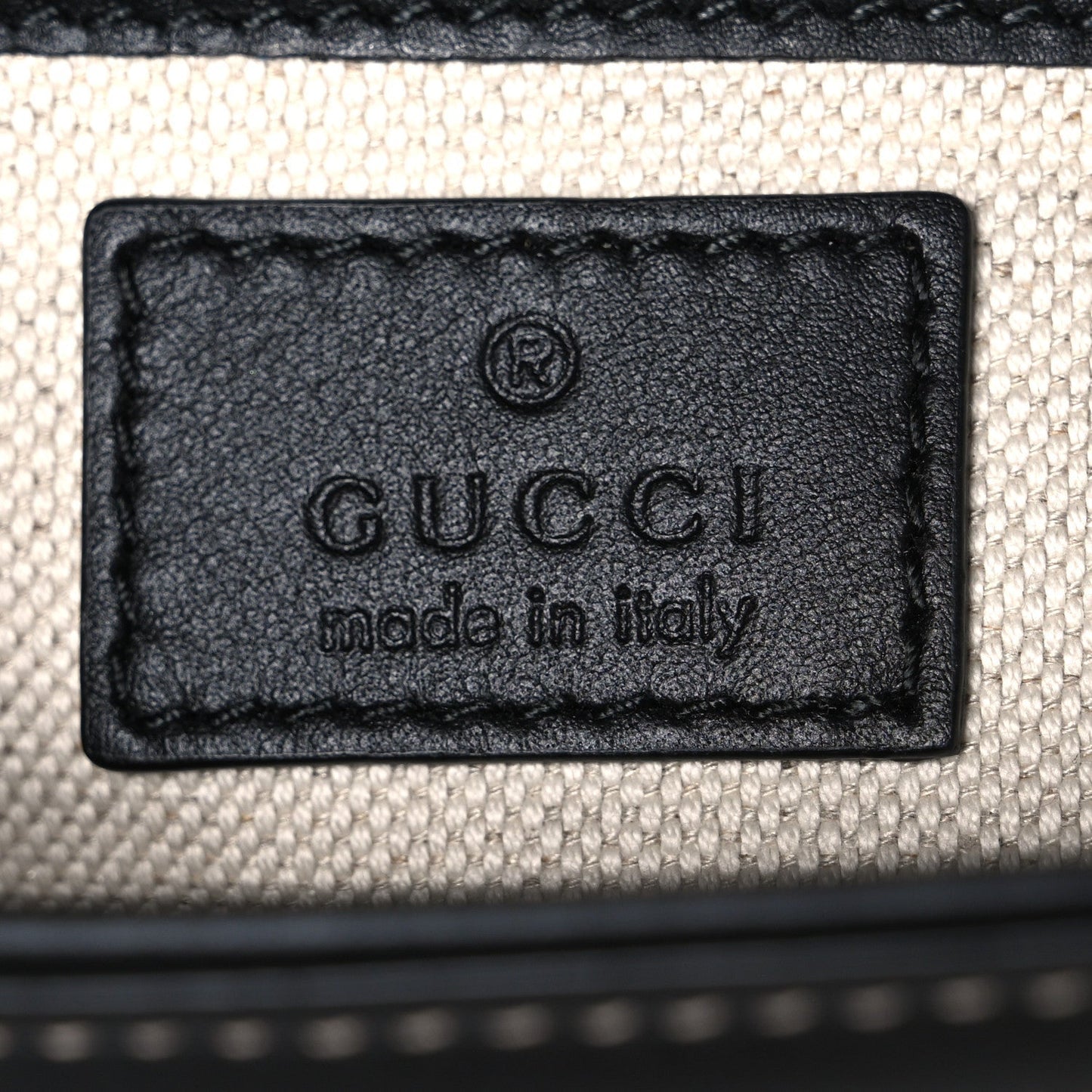 GG Supreme Monogram Horsebit 1955 Soft Small Shoulder Bag Beige Black