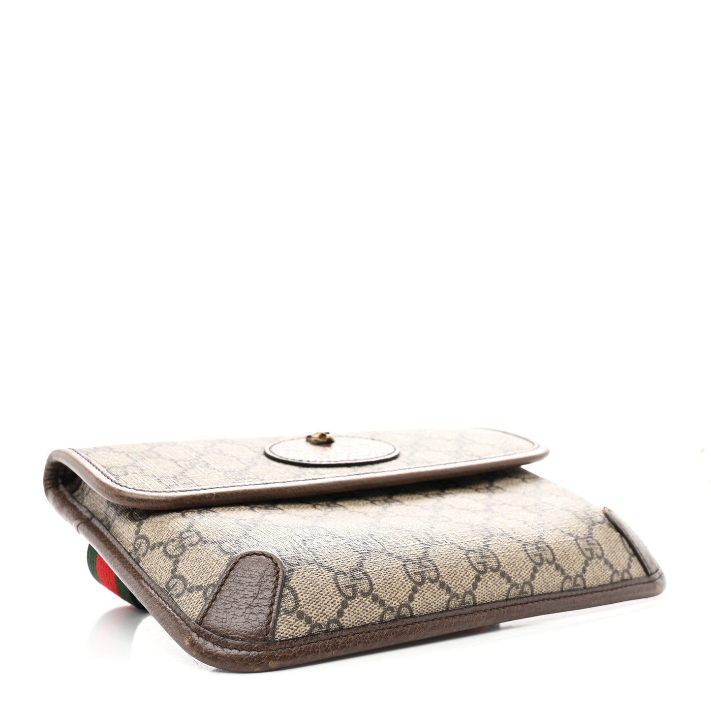 GG Supreme Monogram Neo Vintage Web Belt Bag Brown