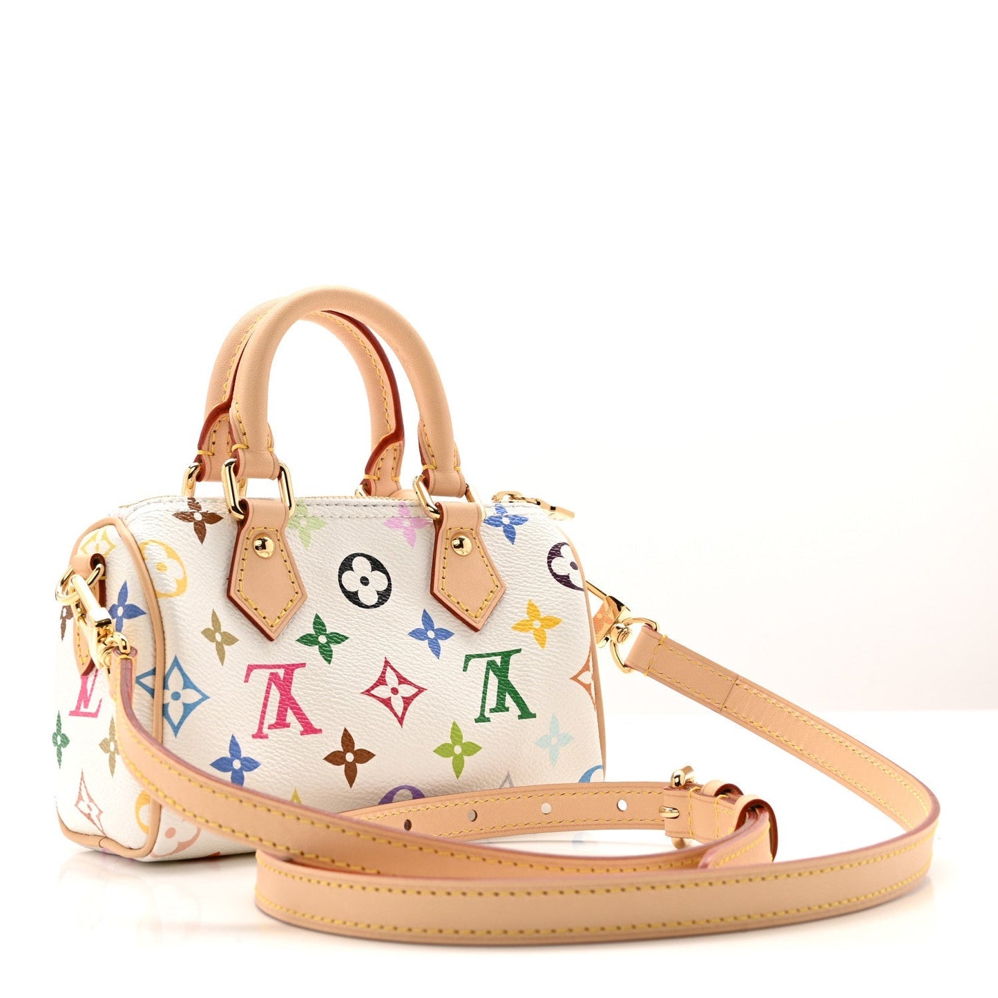 LV X TM Monogram Multicolor Nano Speedy White