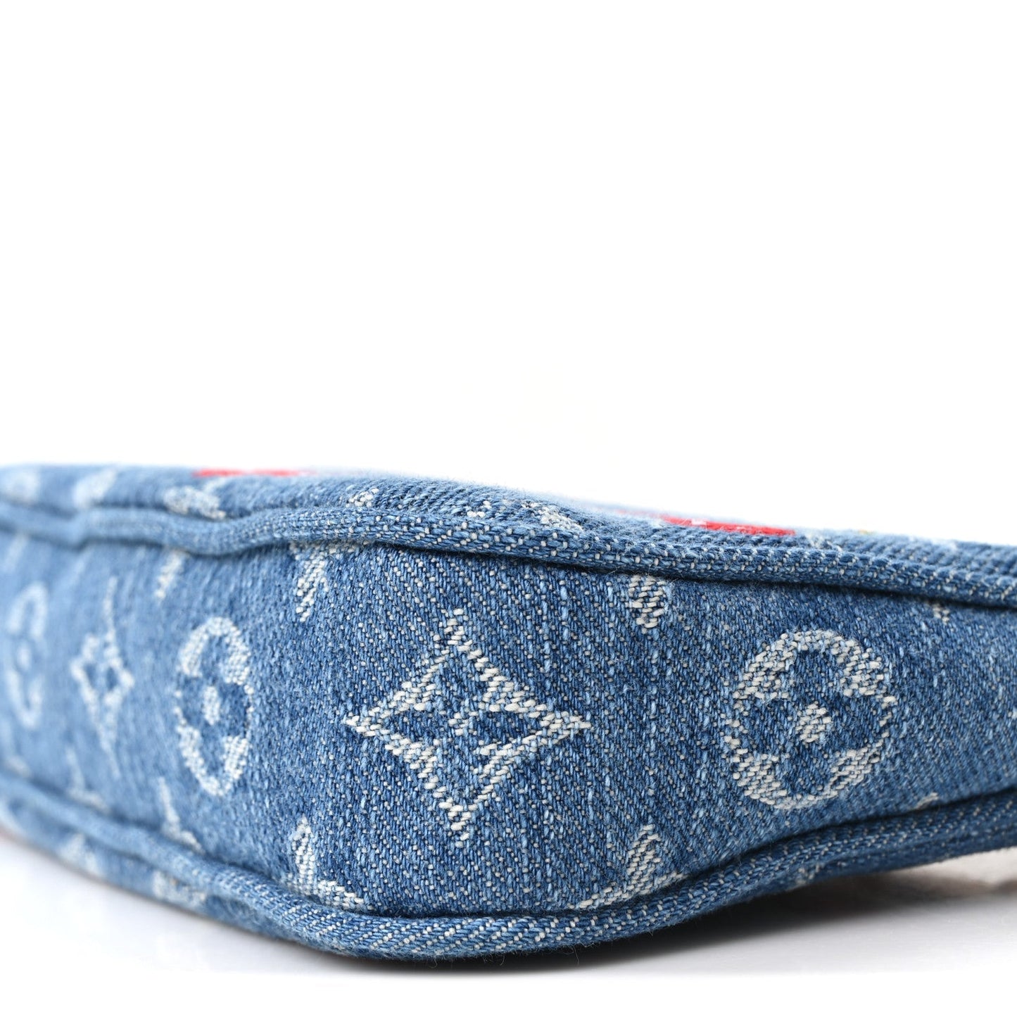 LV X TM Monogram Denim Cerises Pochette Accessories Blue