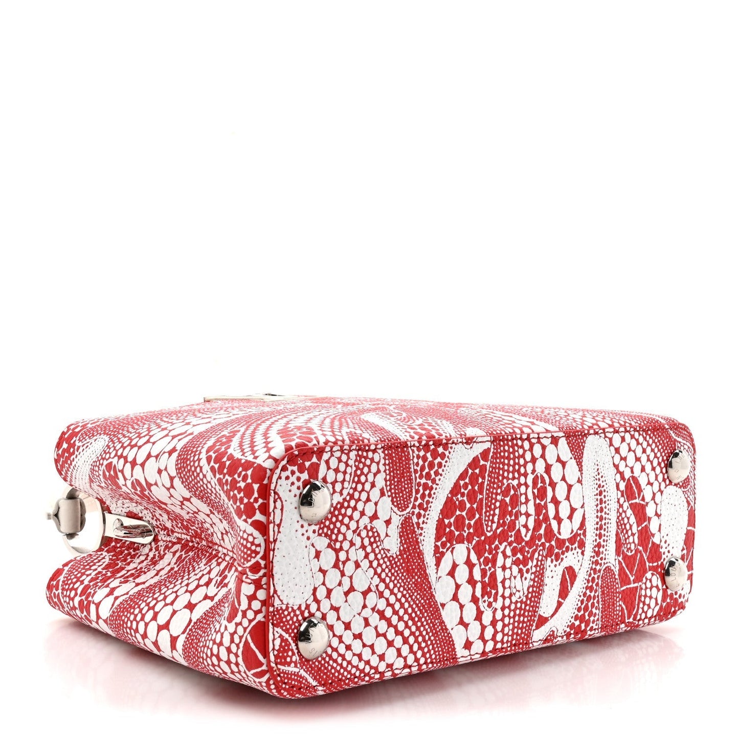 LV X YK Taurillon Psychedelic Flower Capucines BB Rouge