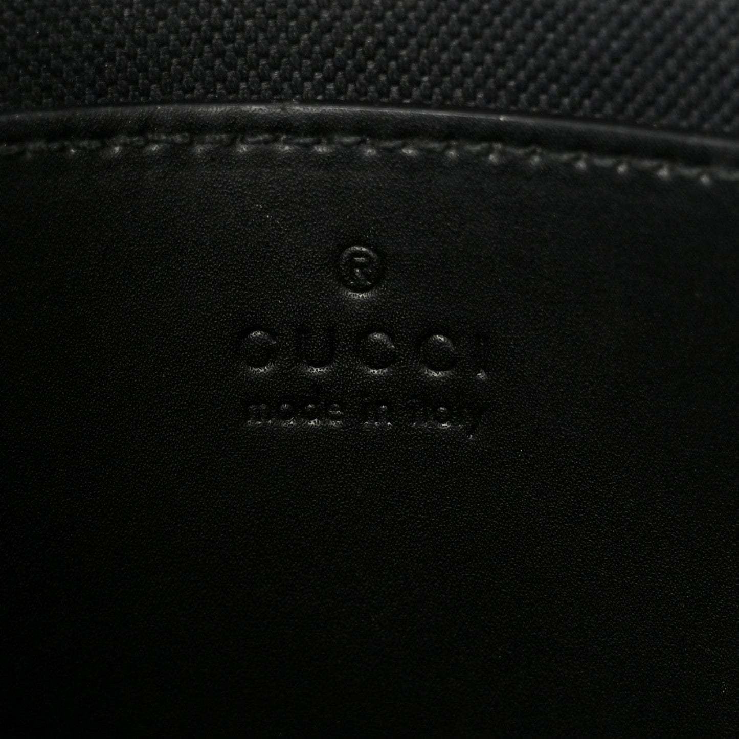 GG Supreme Monogram Web Small Flat Messenger Bag Black Grey