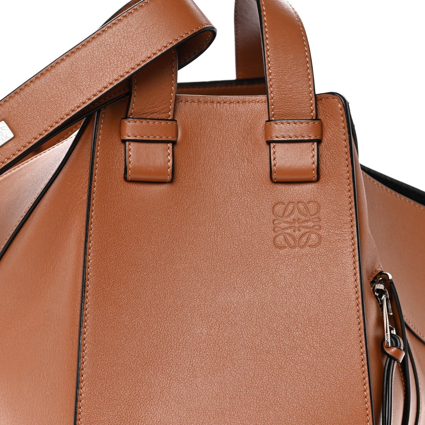 Calfskin Medium Hammock Shoulder Bag Tan