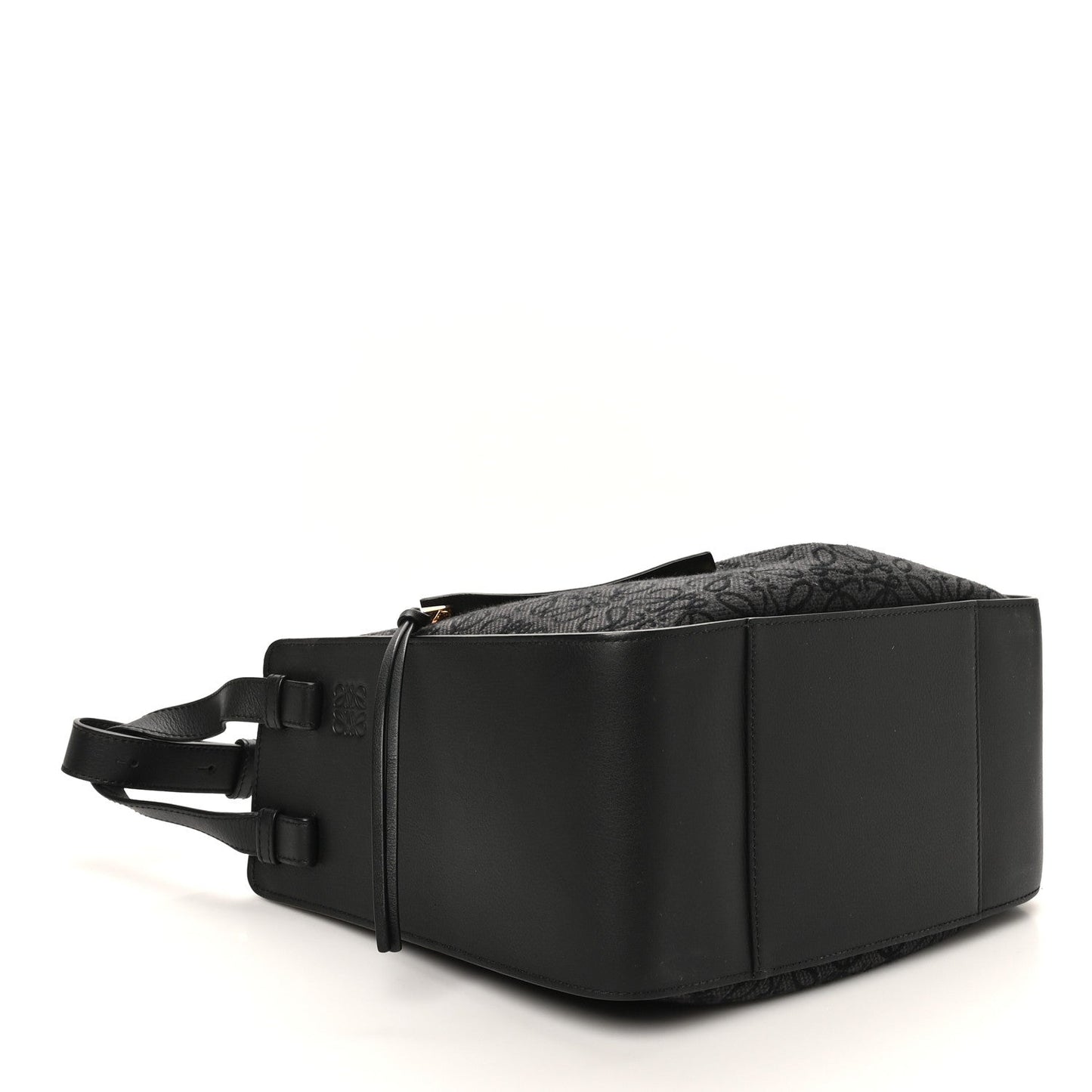 Jacquard Anagram Calfskin Small Hammock Shoulder Bag Black Charcoal