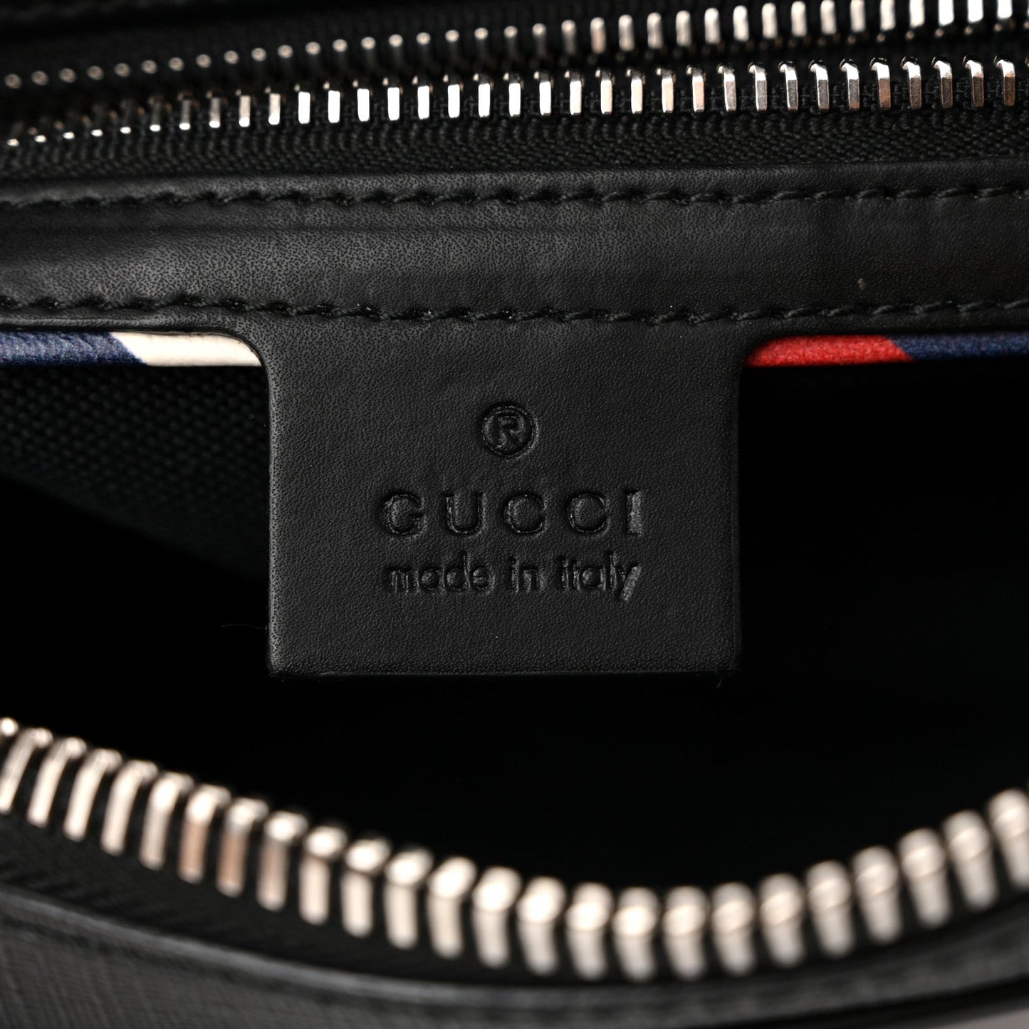 GG Supreme Monogram Night Courrier Belt Bag Black Multicolor