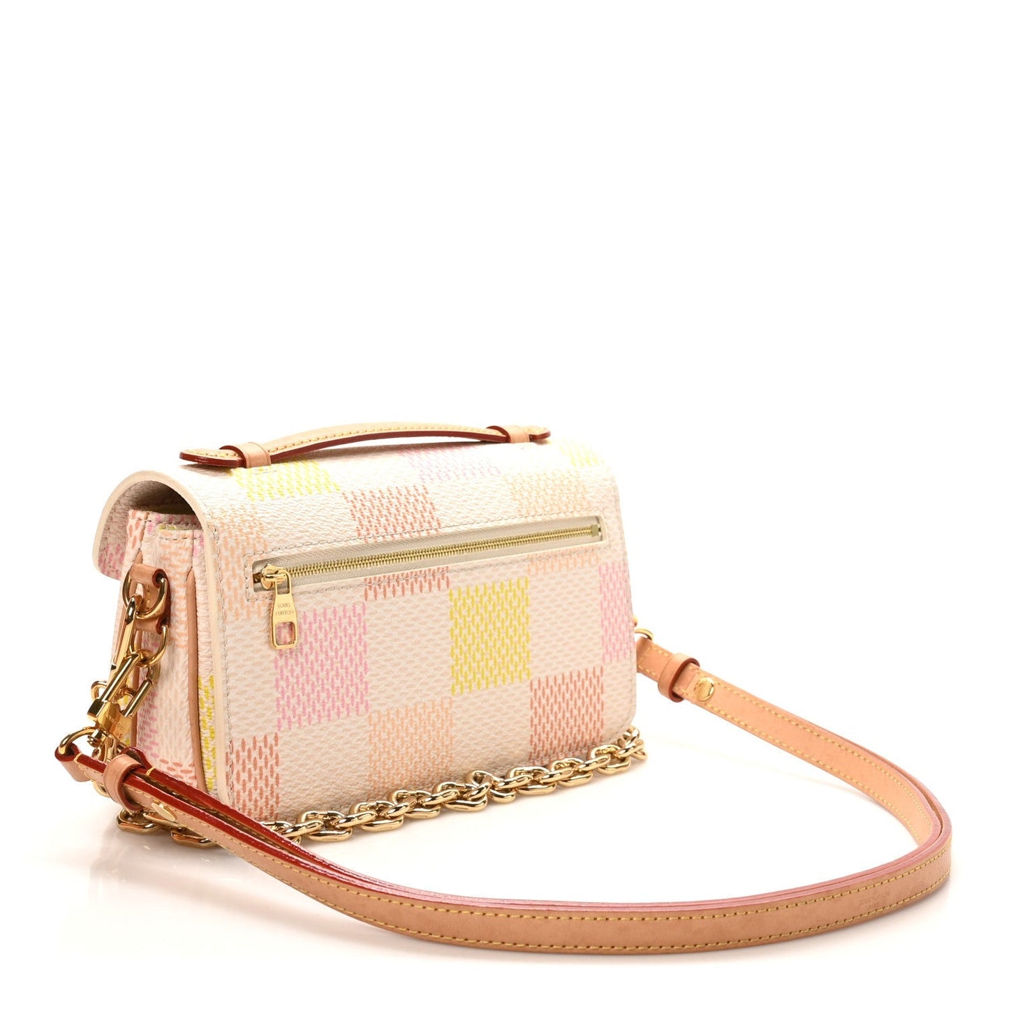 Damier Giant Pochette Metis East West Peach