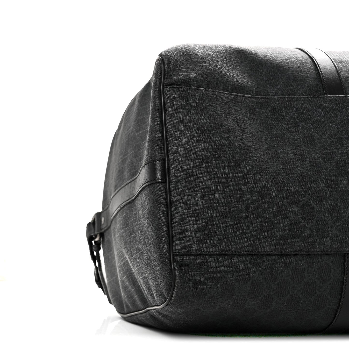 GG Supreme Monogram Medium Carry-On Duffle Bag Black Grey