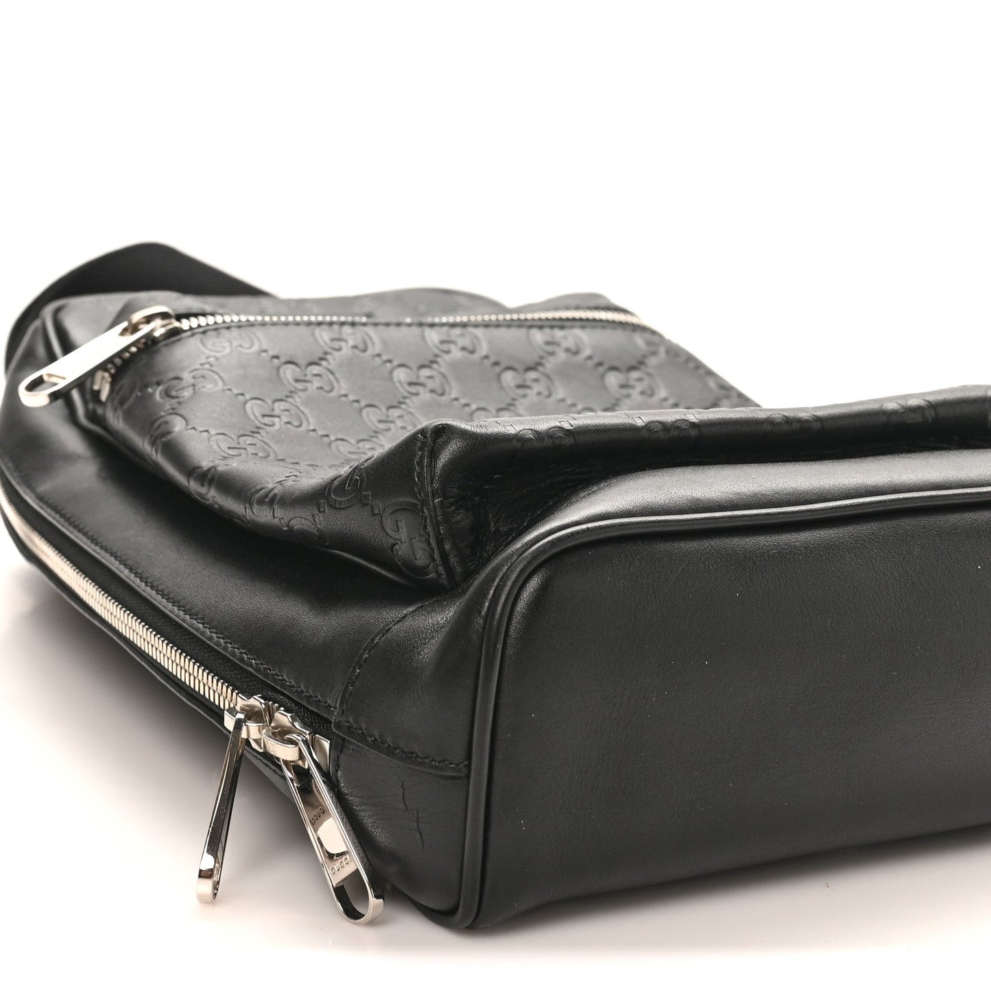 Guccissima Sling Backpack Black