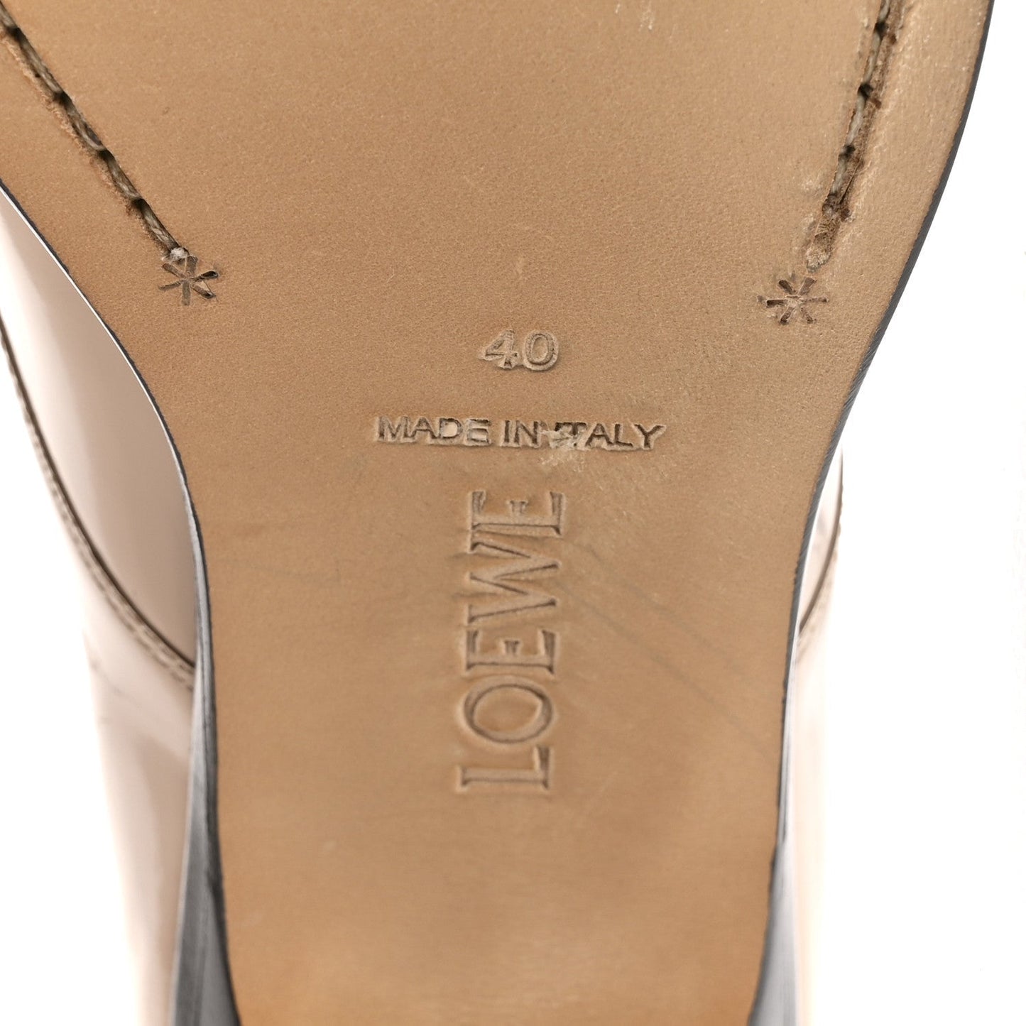 Brushed Calfskin Campo Derby Loafers 40 Light Pink