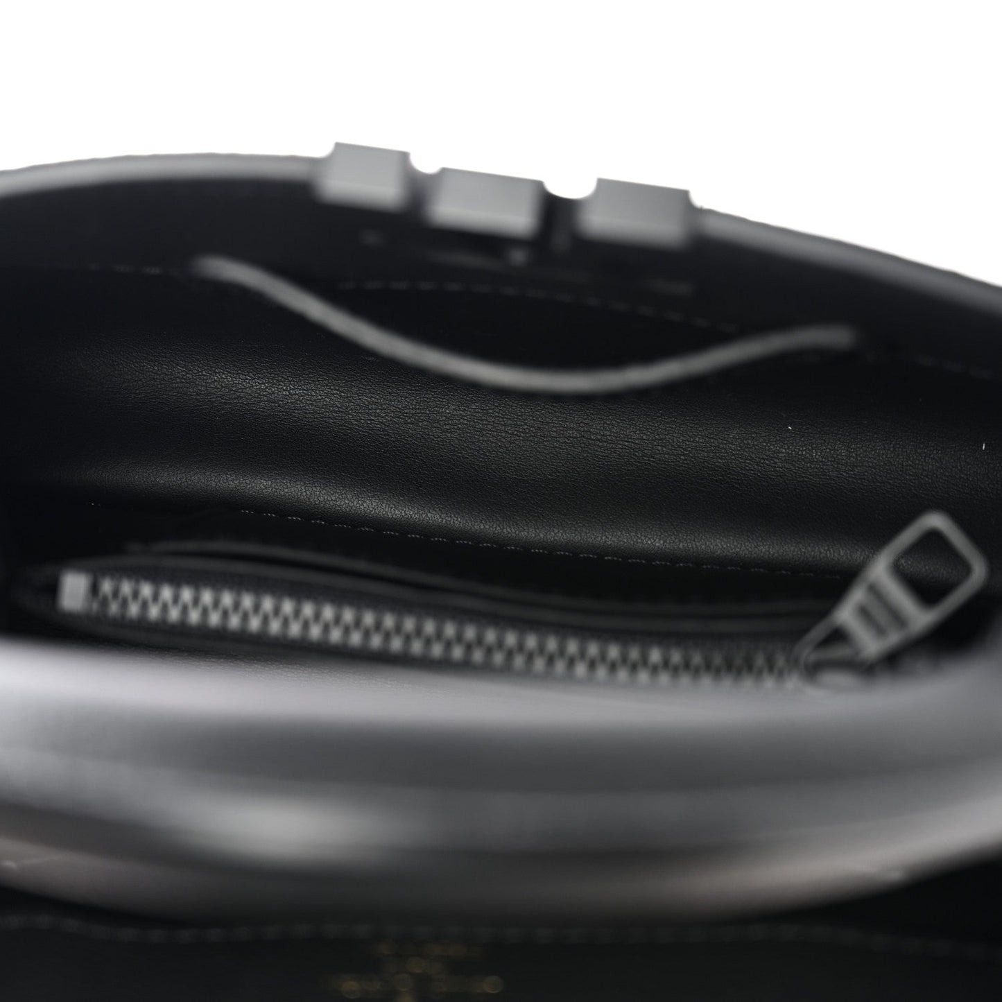 Matte Taurillon Capucines East West Mini All Black