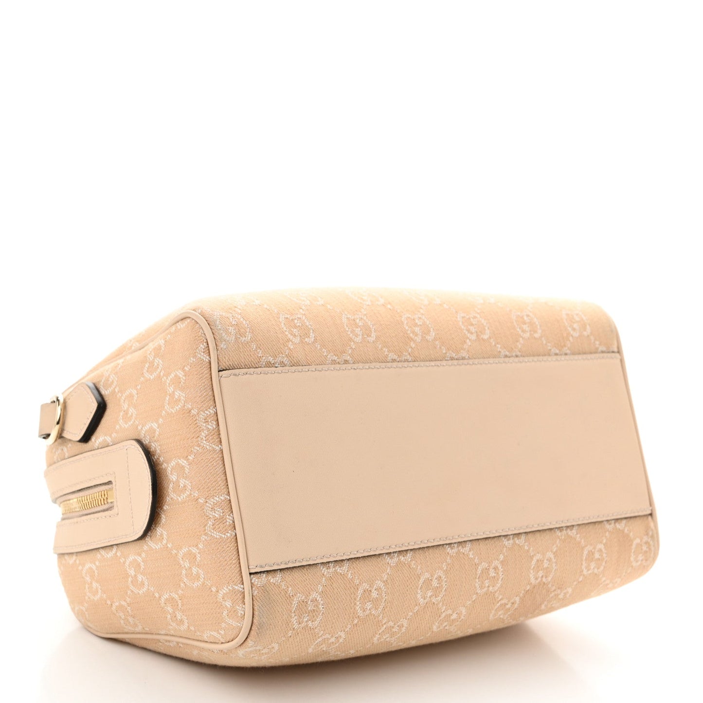 Summer Denim Calfskin GG Monogram Small Ophidia Top Handle Bag Souffle Rose