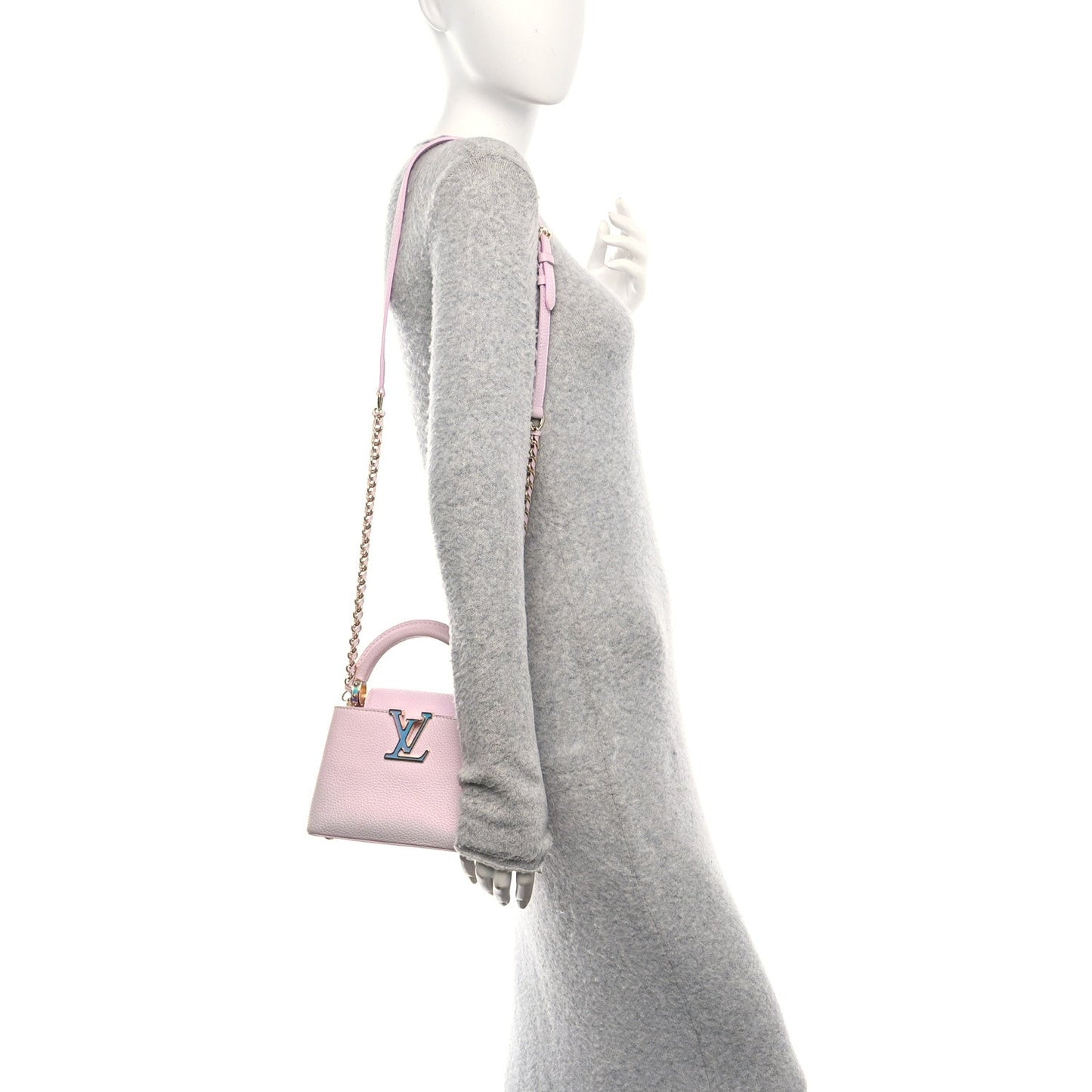 Taurillon LV Ski Capucines Mini Pearly Lilac