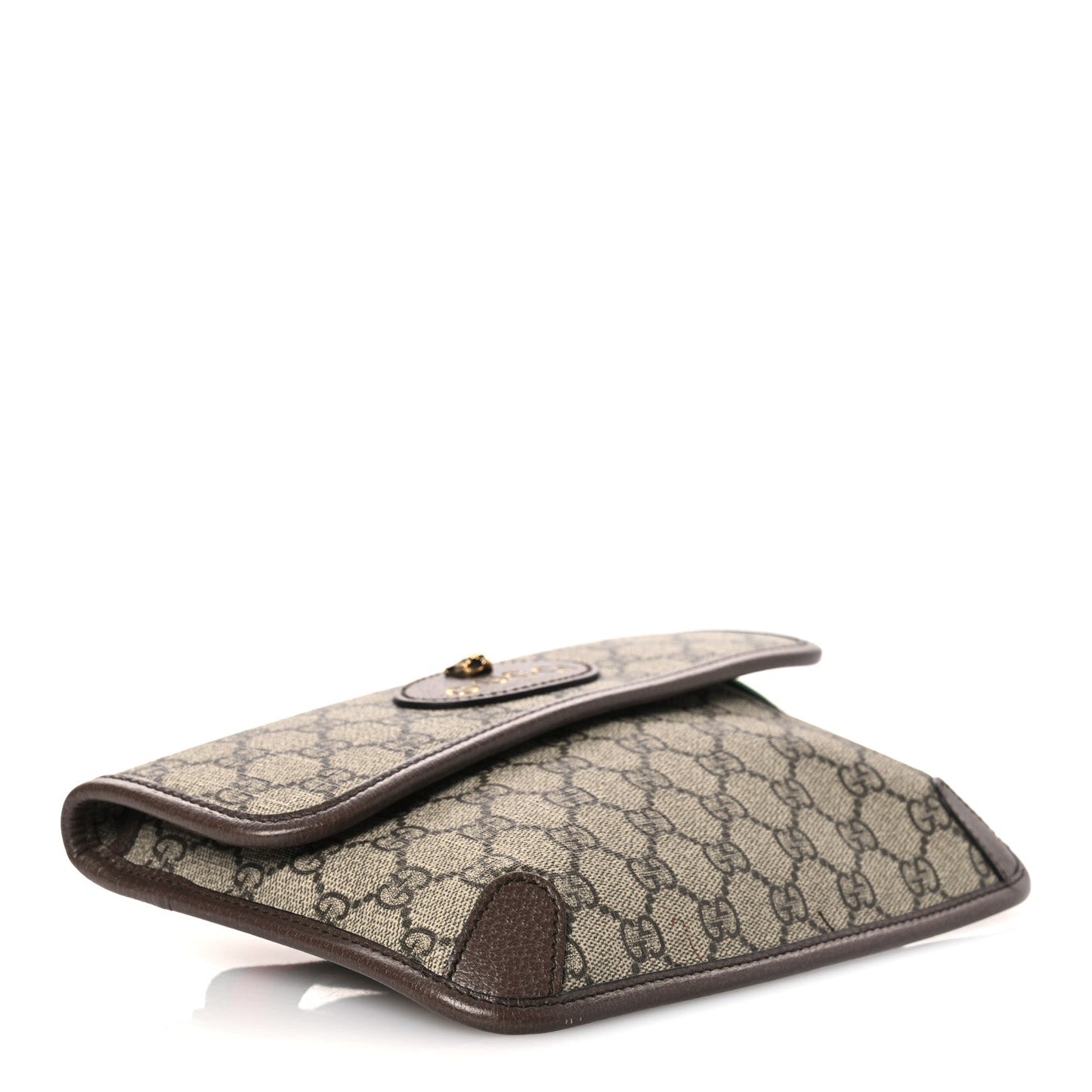 GG Supreme Monogram Neo Vintage Web Belt Bag Brown