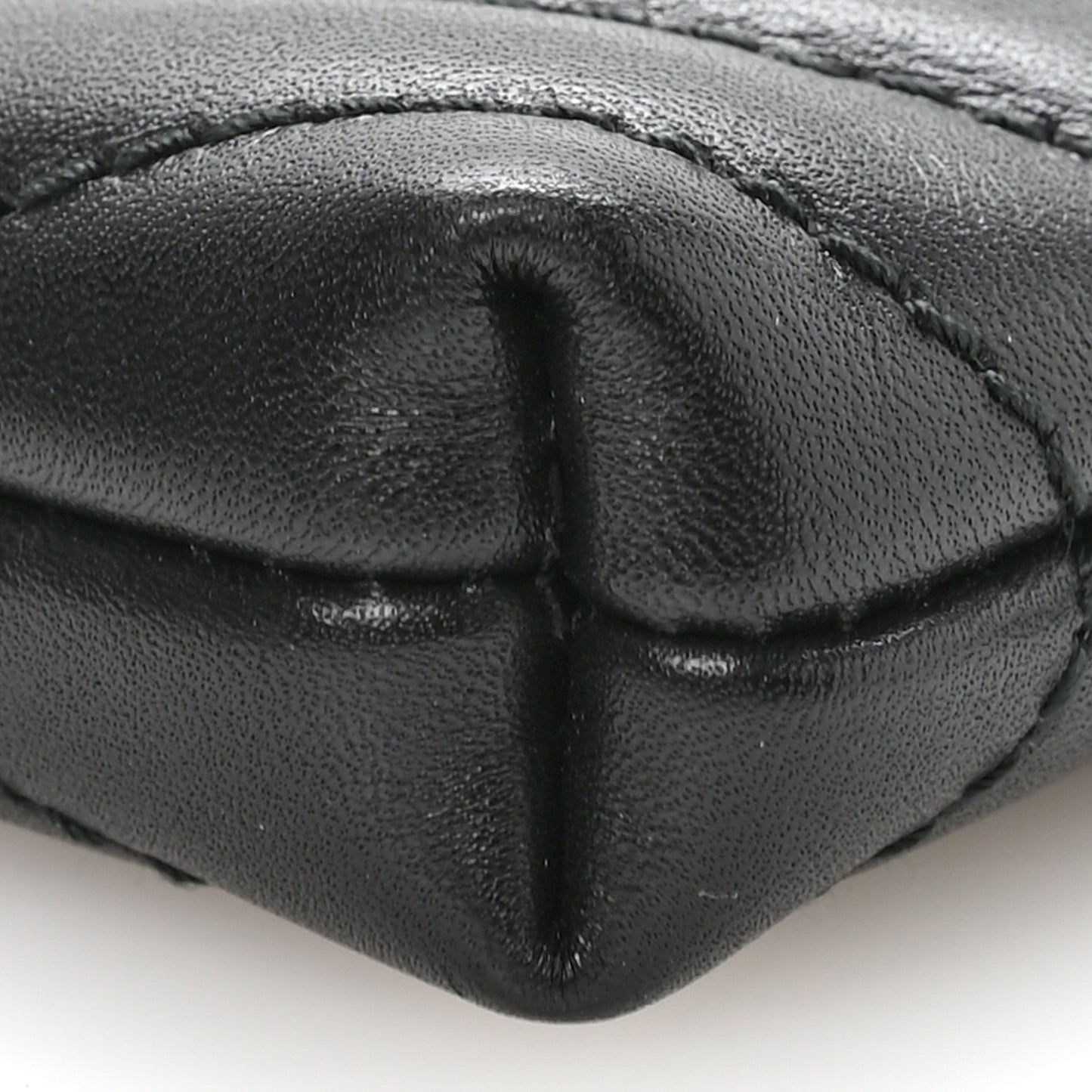 Calfskin Matelasse Mini GG Marmont Chain Bag Black