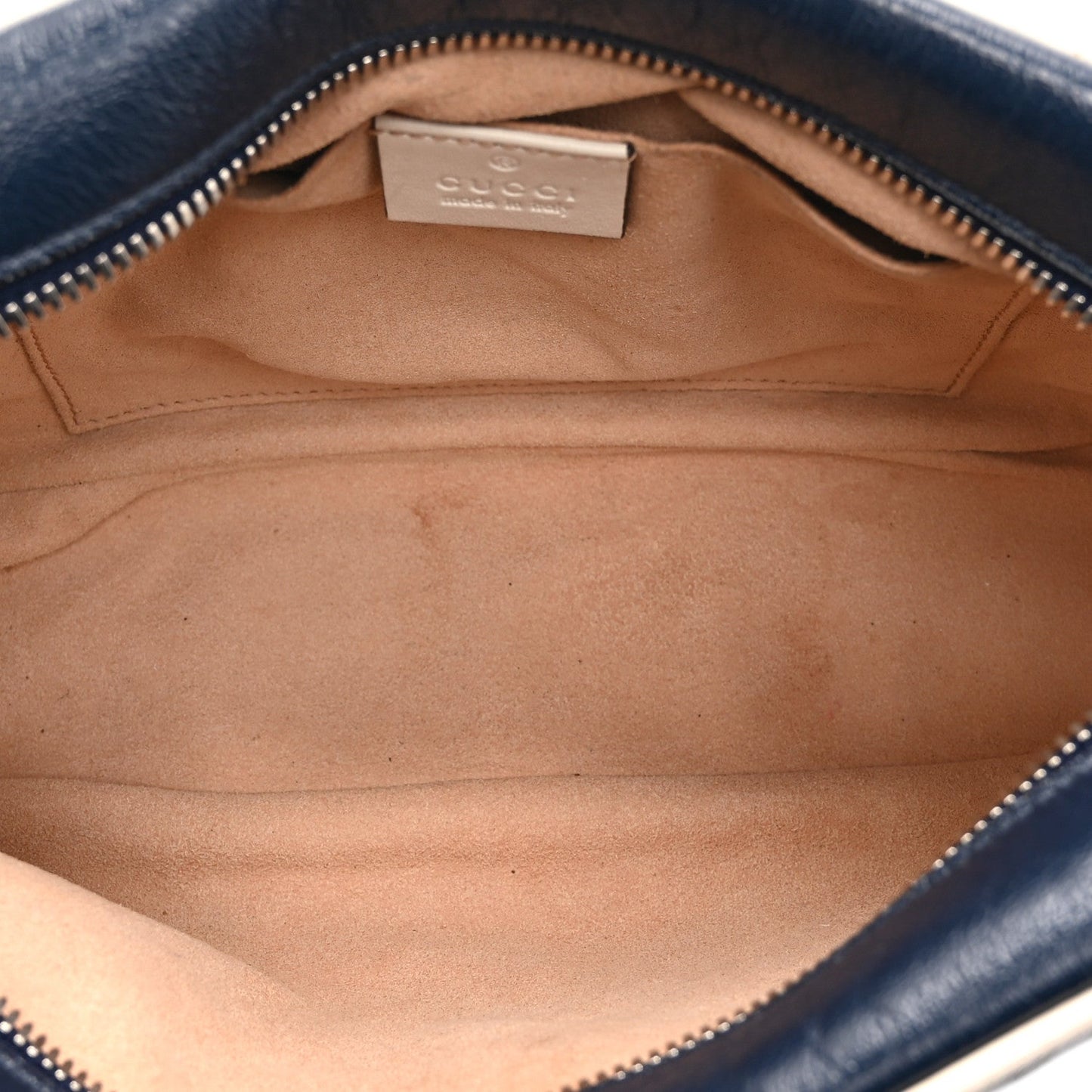 Vintage Effect Calfskin Matelasse Diagonal Small Torchon GG Marmont Chain Shoulder Bag Blue Agata Mystic White
