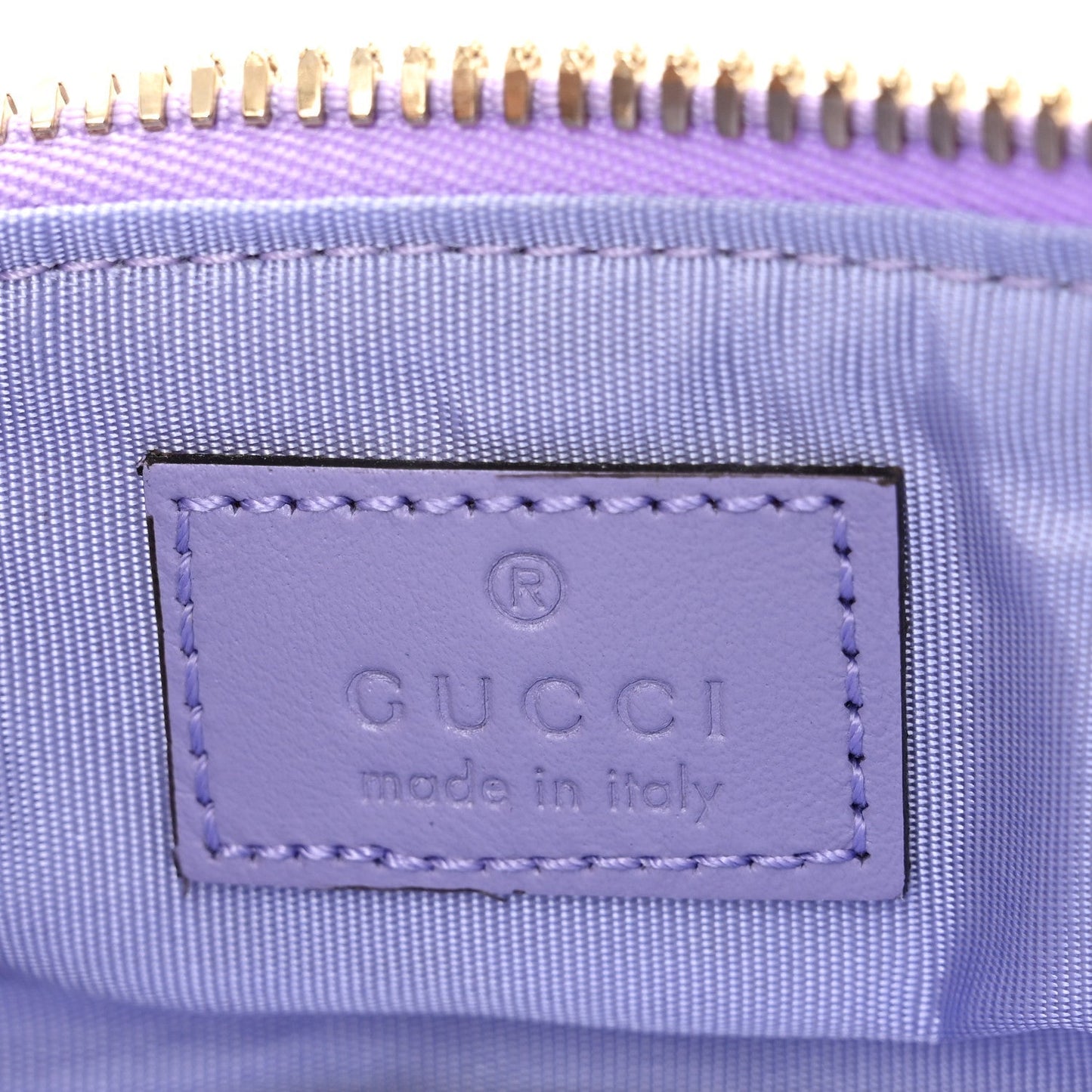 Denim GG Monogram Nano GG Marmont Vanity Bag Light Purple