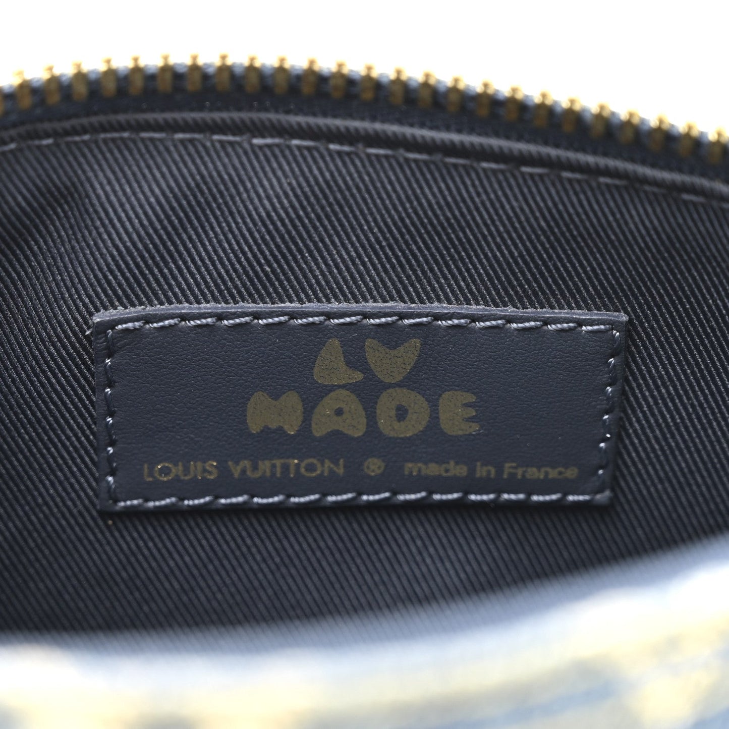 X NIGO Taurillon Monogram Denim Drip Keepall XS Blue
