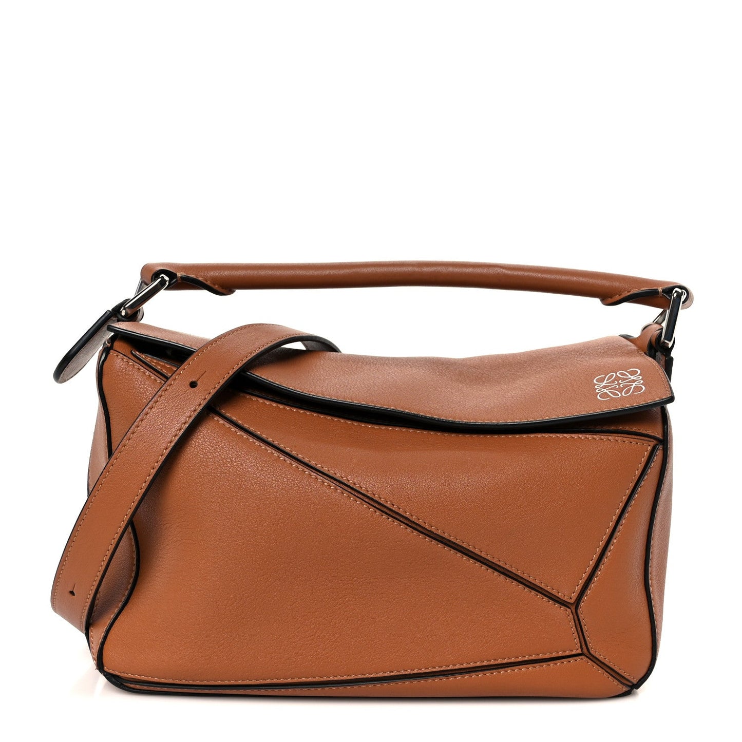 Calfskin Small Puzzle Bag Tan