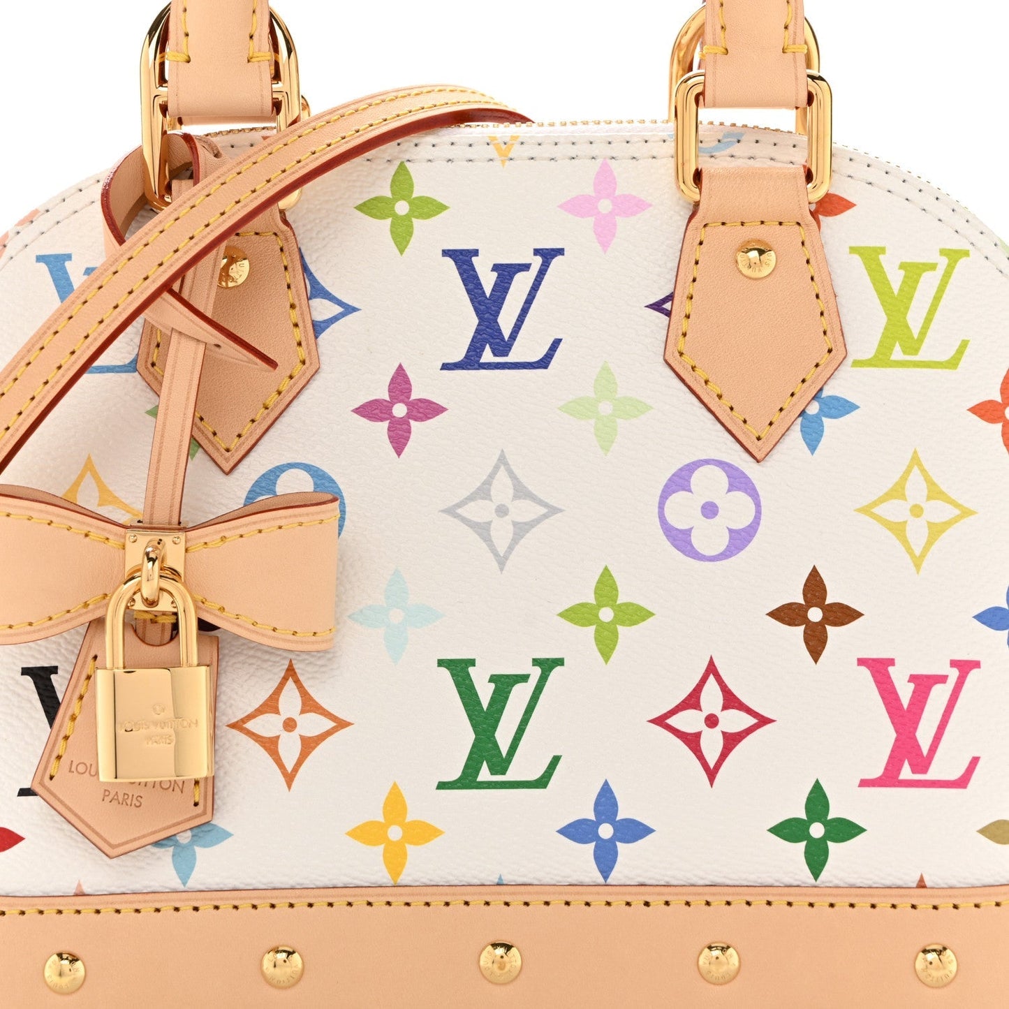 LV x TM Monogram Multicolor Alma BB White